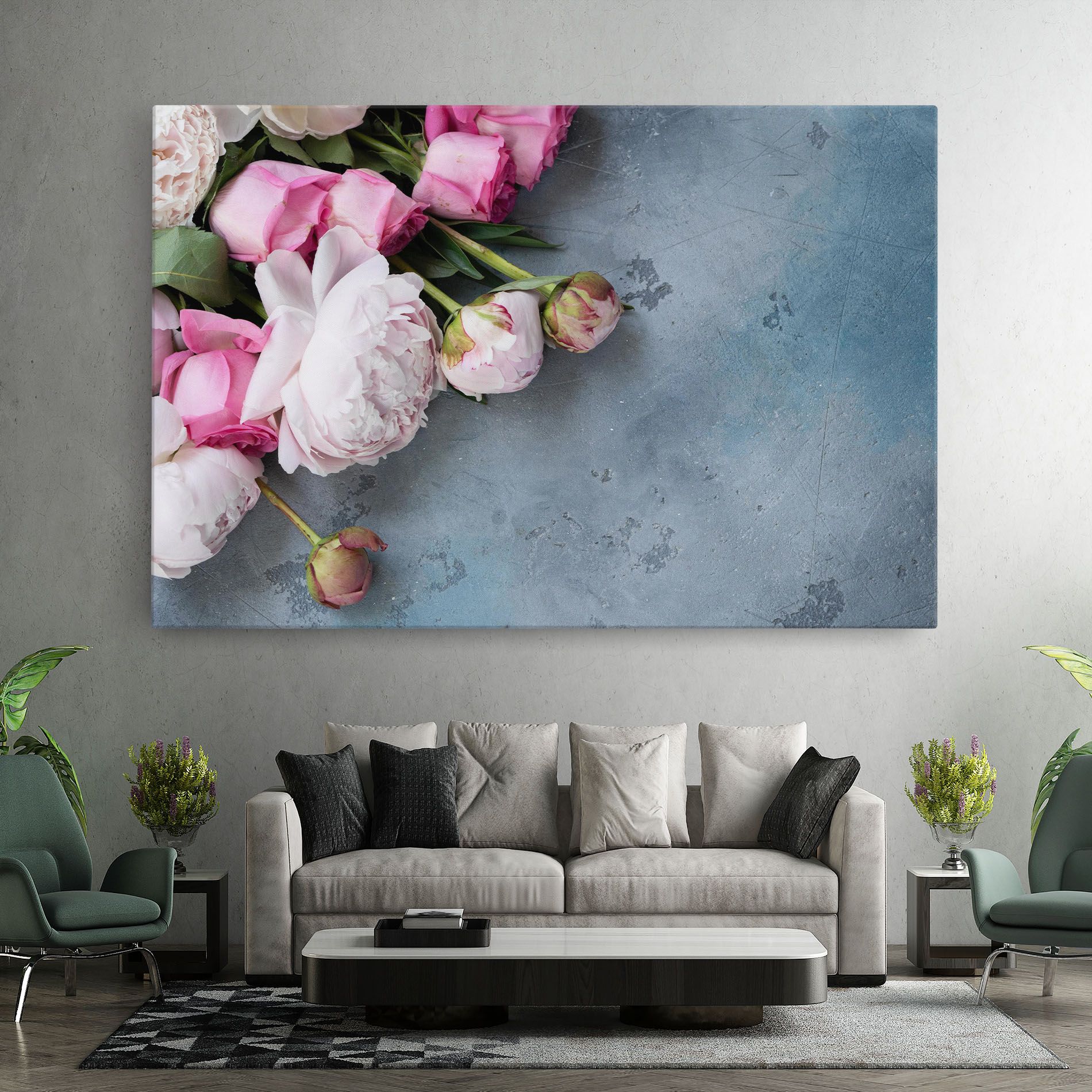 Cute Pink Peonies mockup 7