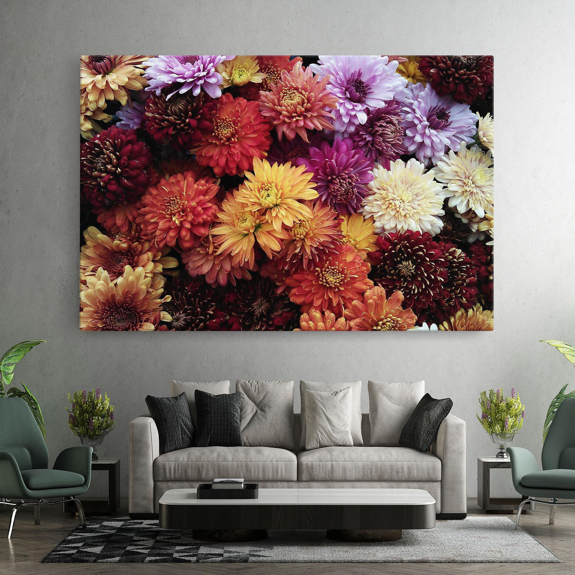 Tablou Canvas Flower Wall mockup 7
