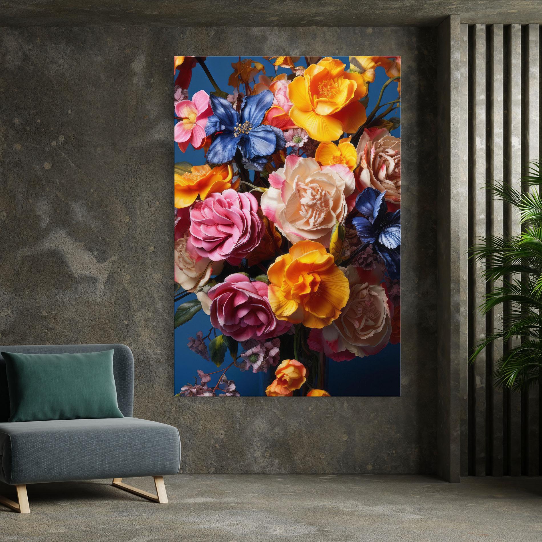 Tablou Canvas Colorful Flower Bouquet mockup 7