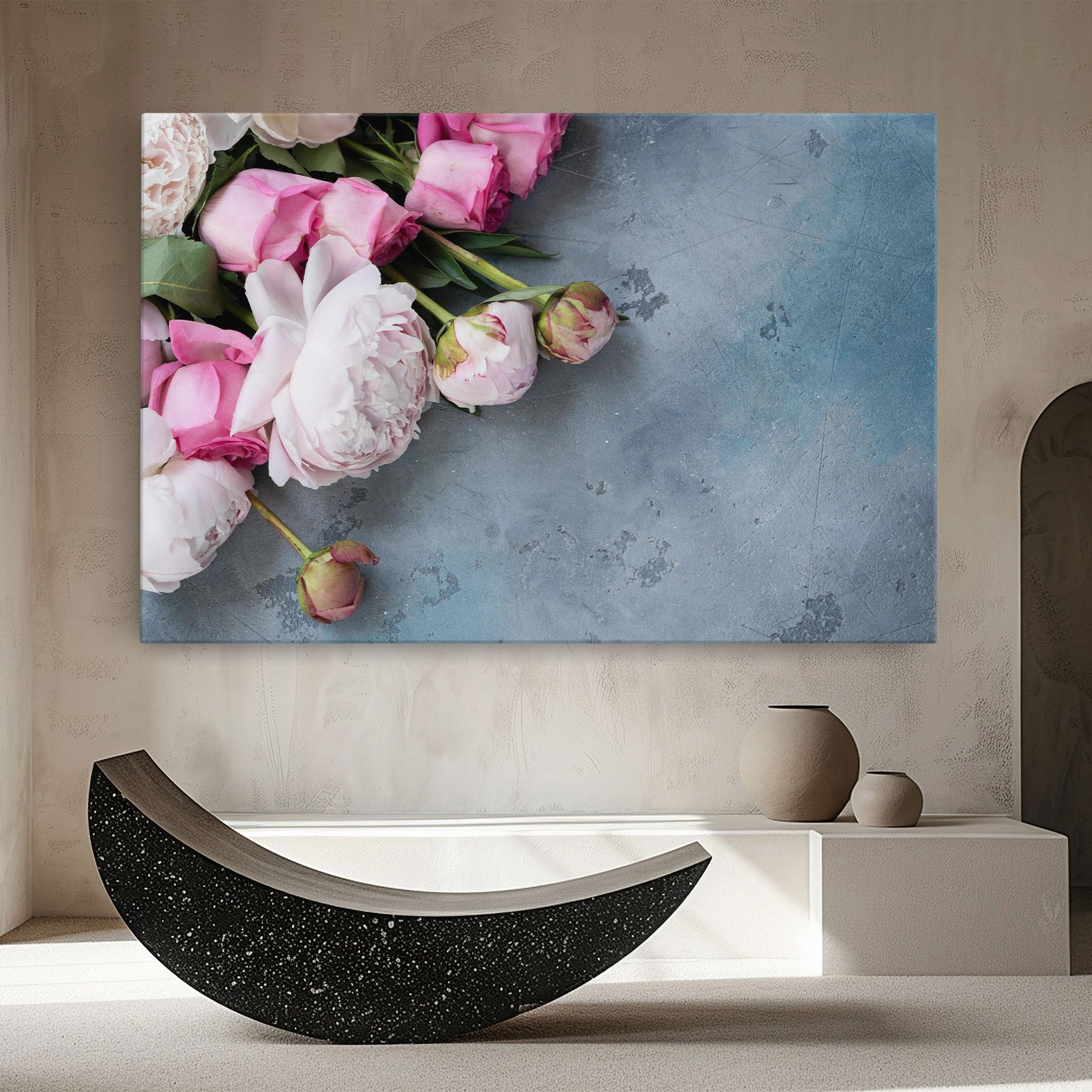 Cute Pink Peonies mockup 8