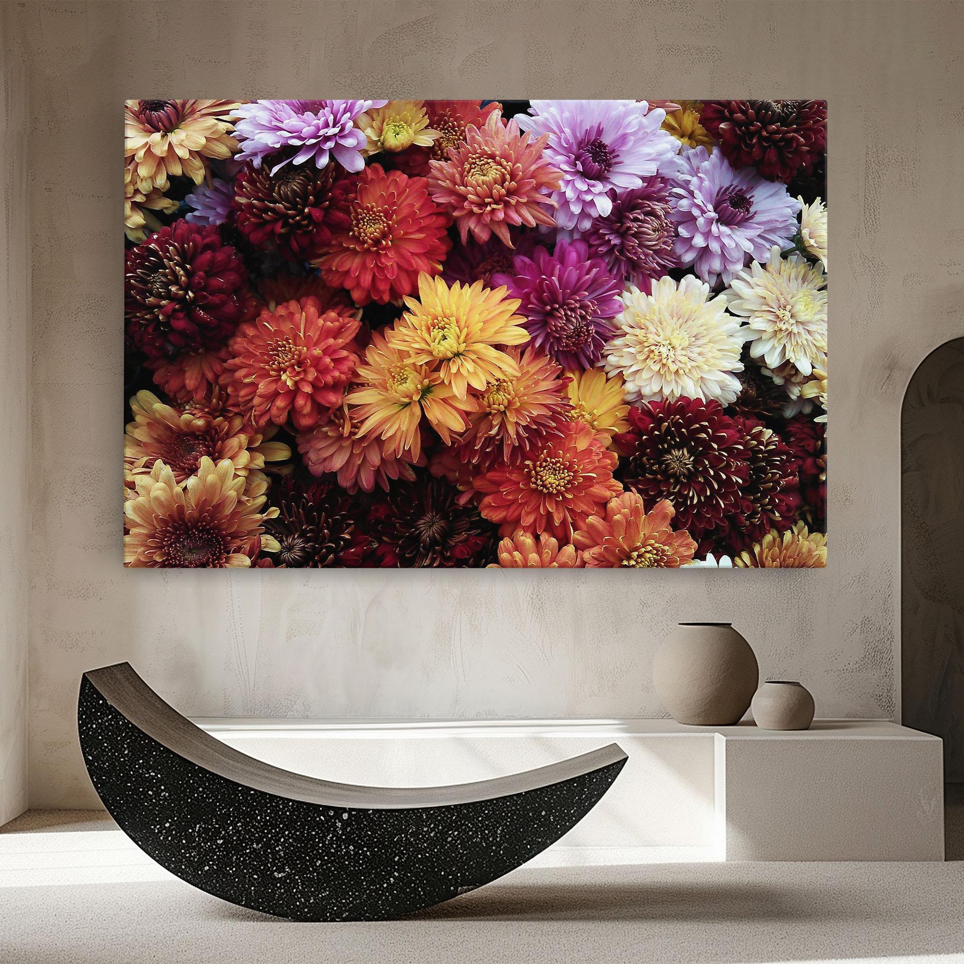 Tablou Canvas Flower Wall mockup 8