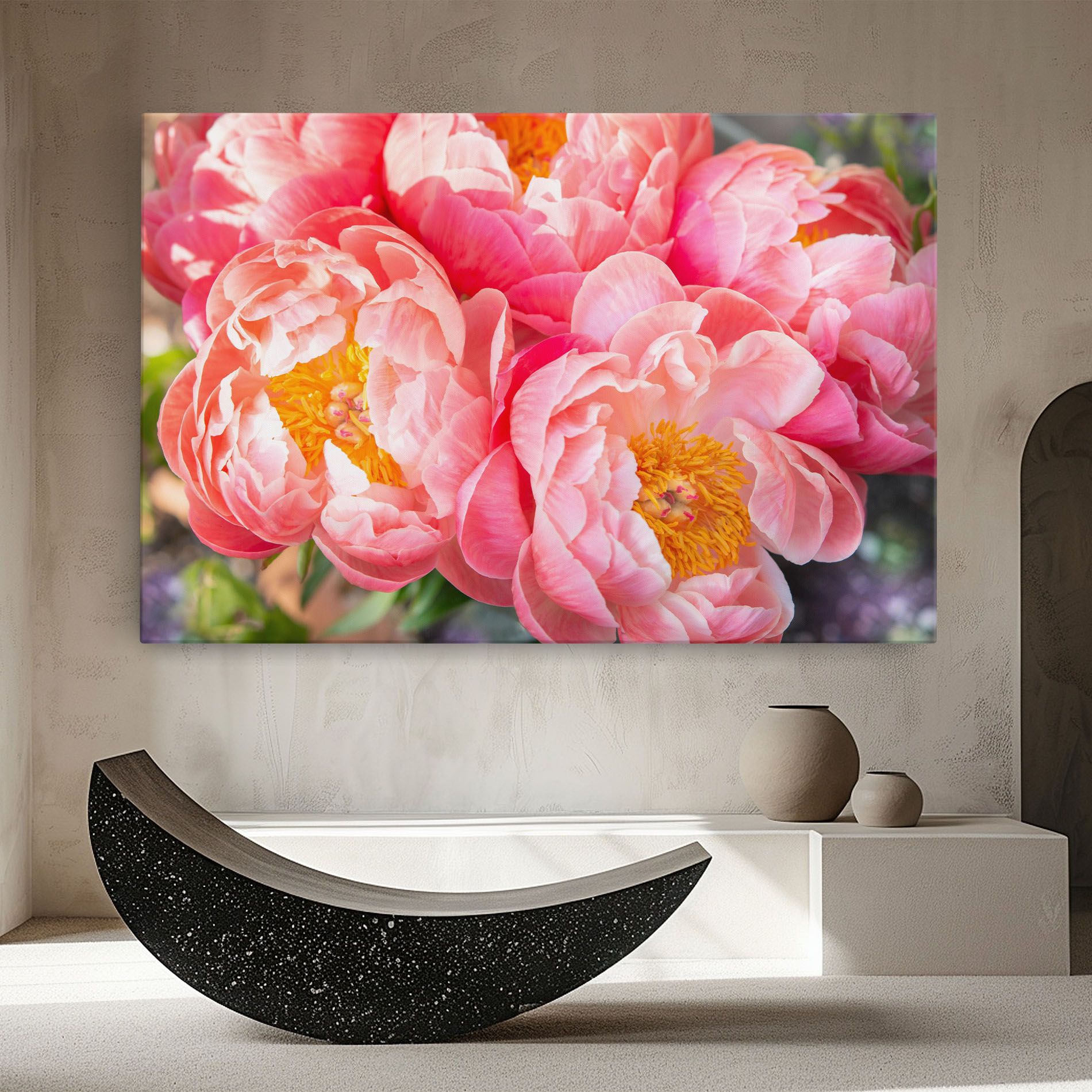 Opened Peonies Bouquet mockup 8