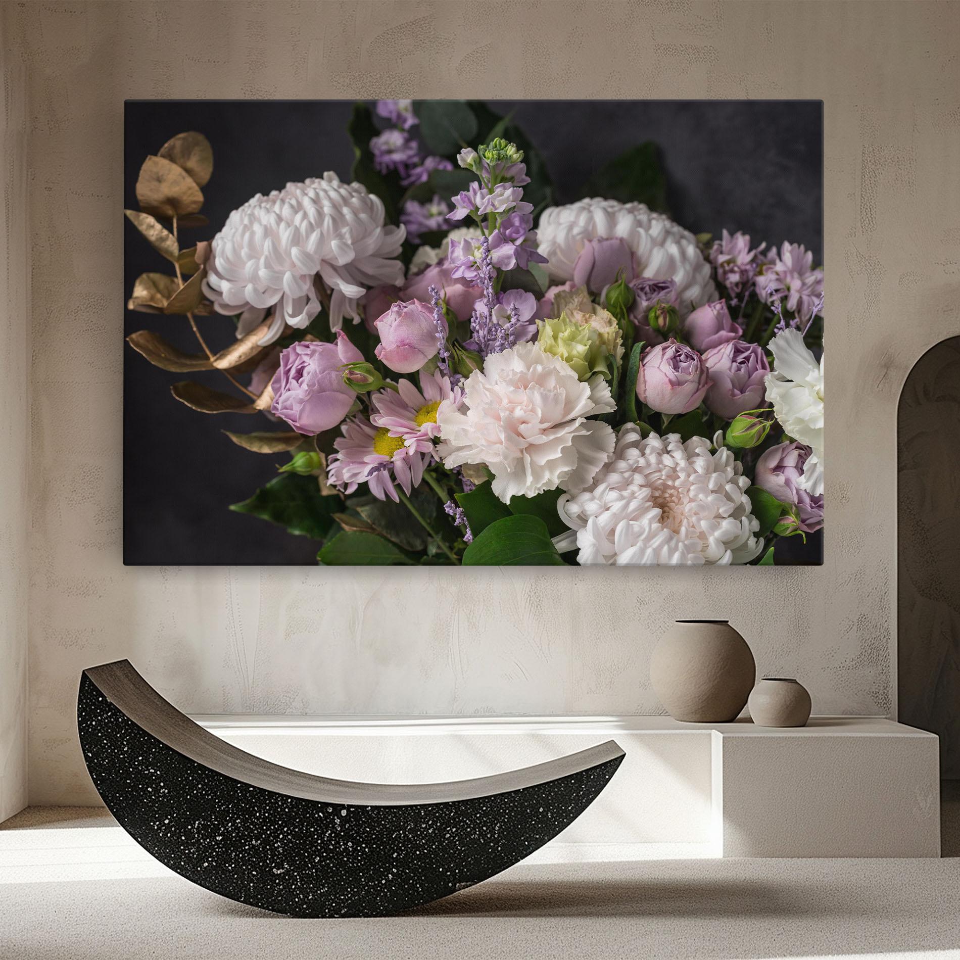 Tablou Canvas Pastel Purple Bouquet mockup 8