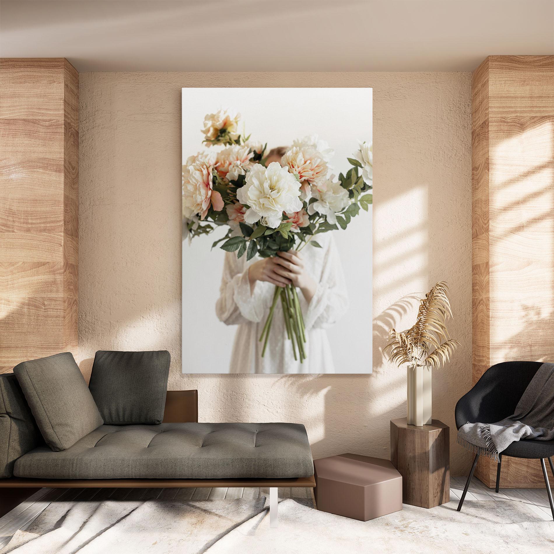 Tablou Canvas Bouquet Holding mockup 8