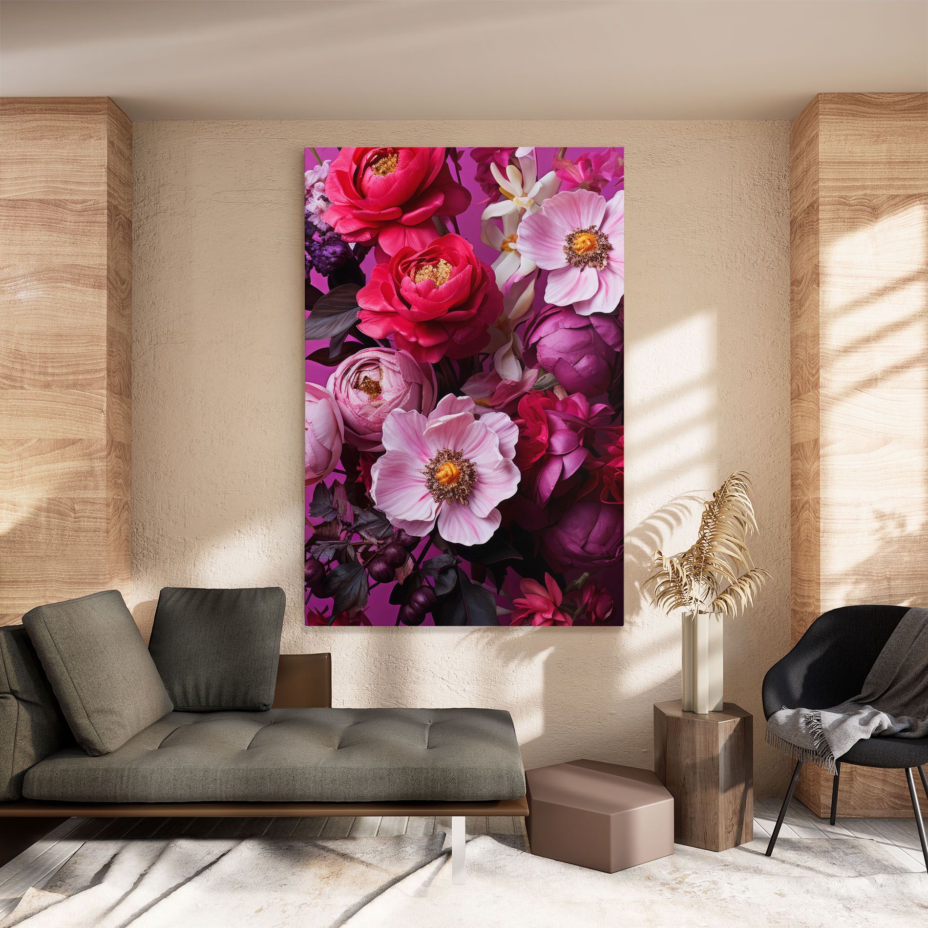 Pink Red Bouquet mockup 8