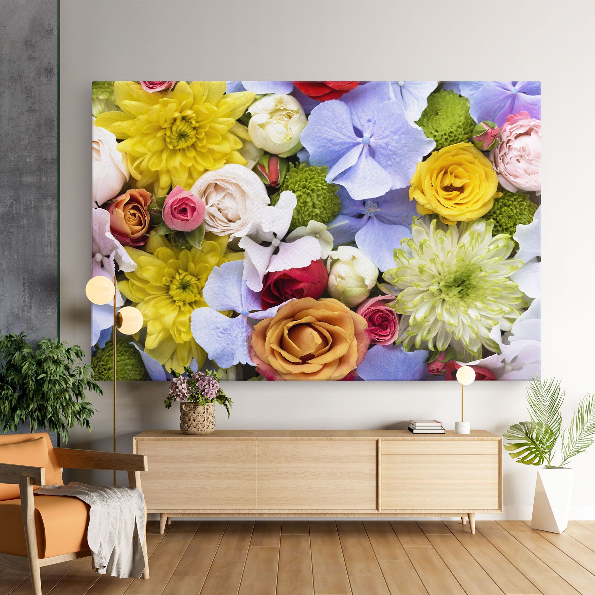 Color Mix Flower Bouquet mockup 9