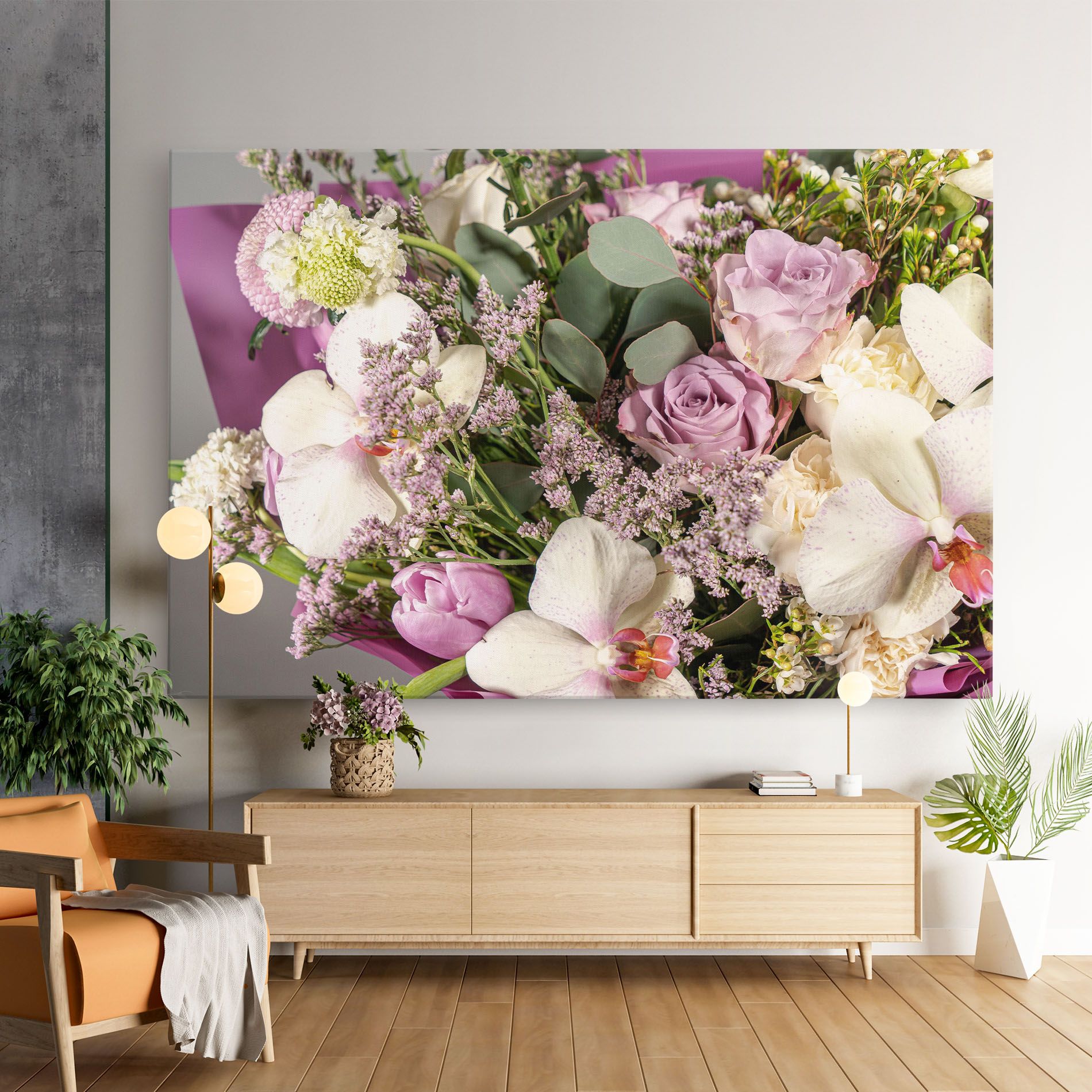 Cute Purple Bouquet mockup 9