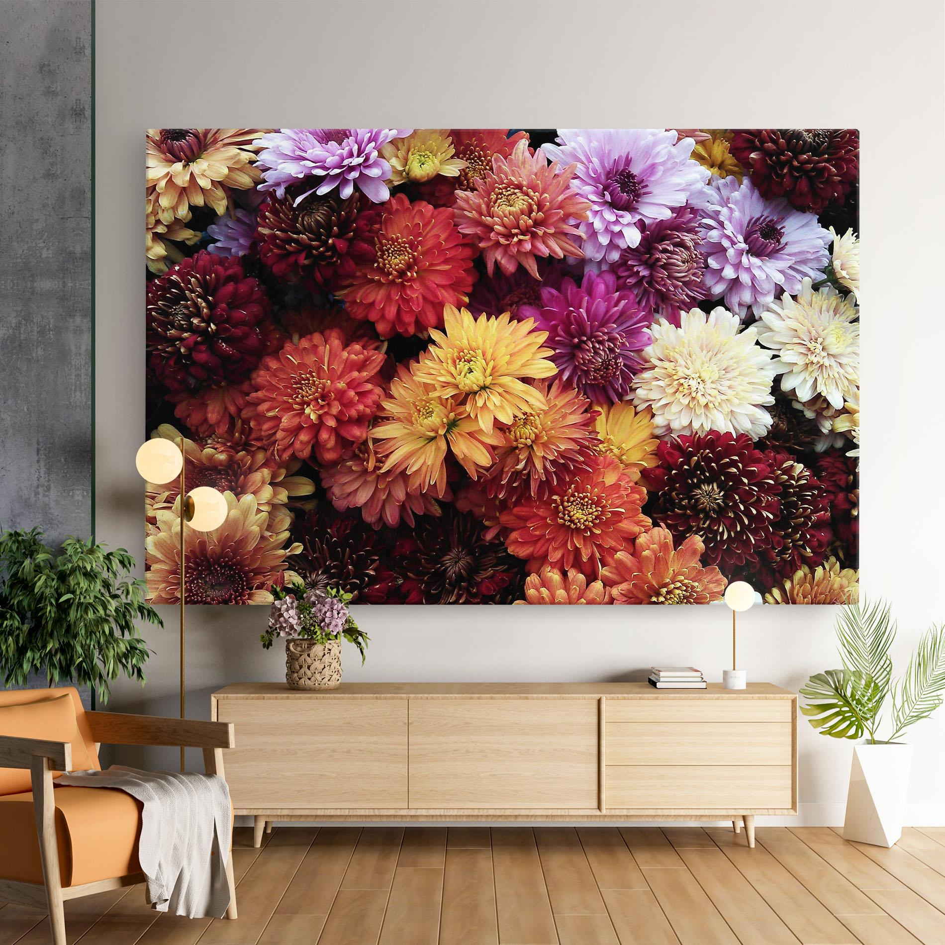 Tablou Canvas Flower Wall mockup 9