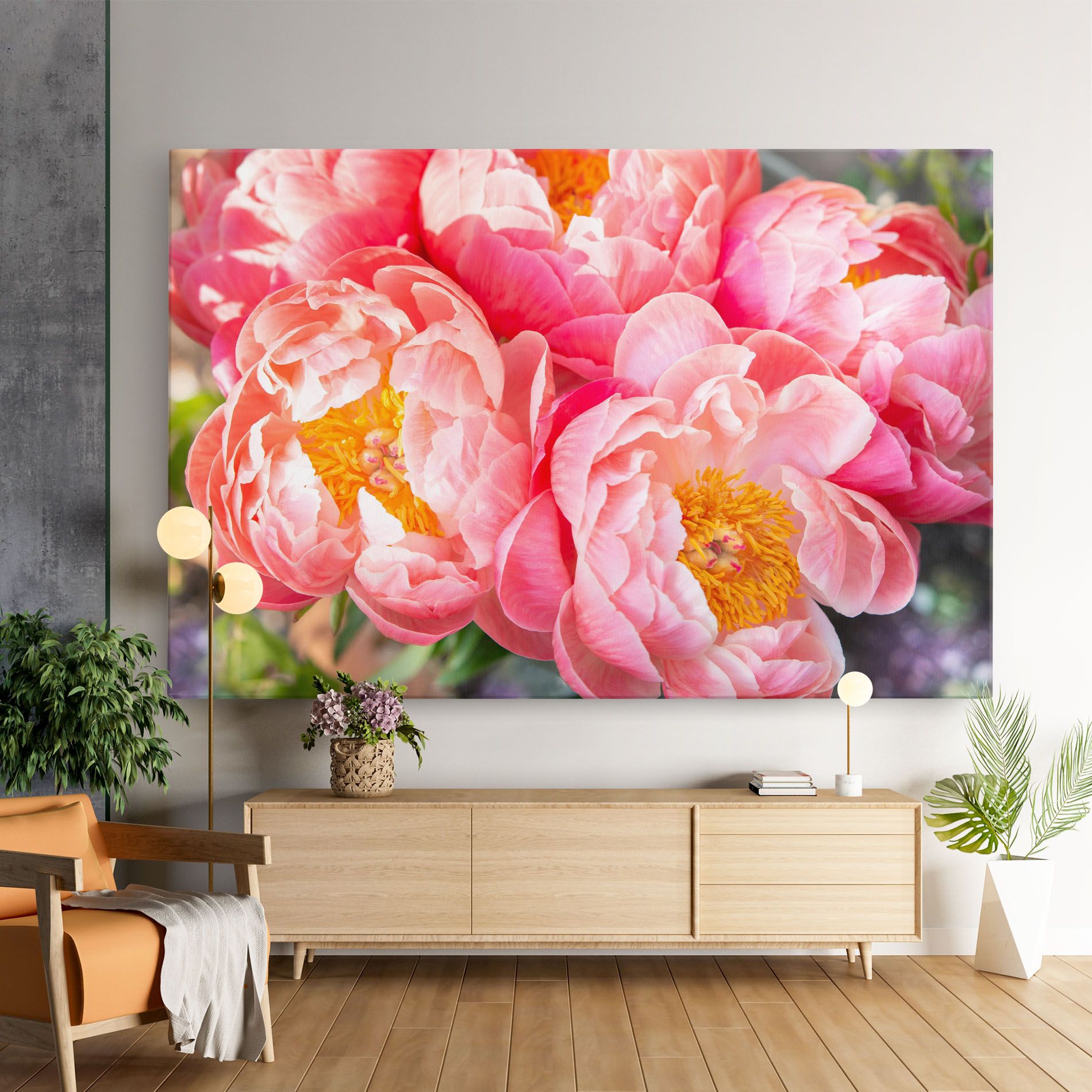 Opened Peonies Bouquet mockup 9