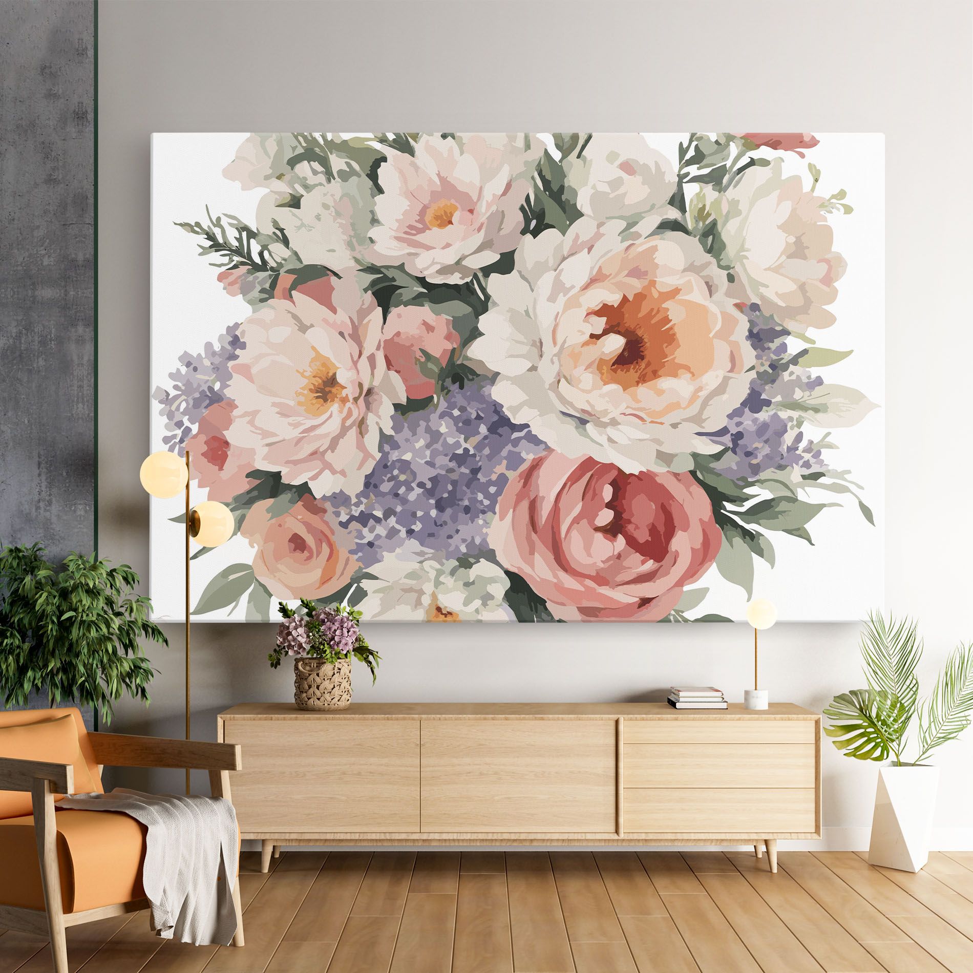 Pretty Watercolor Bouquet mockup 9