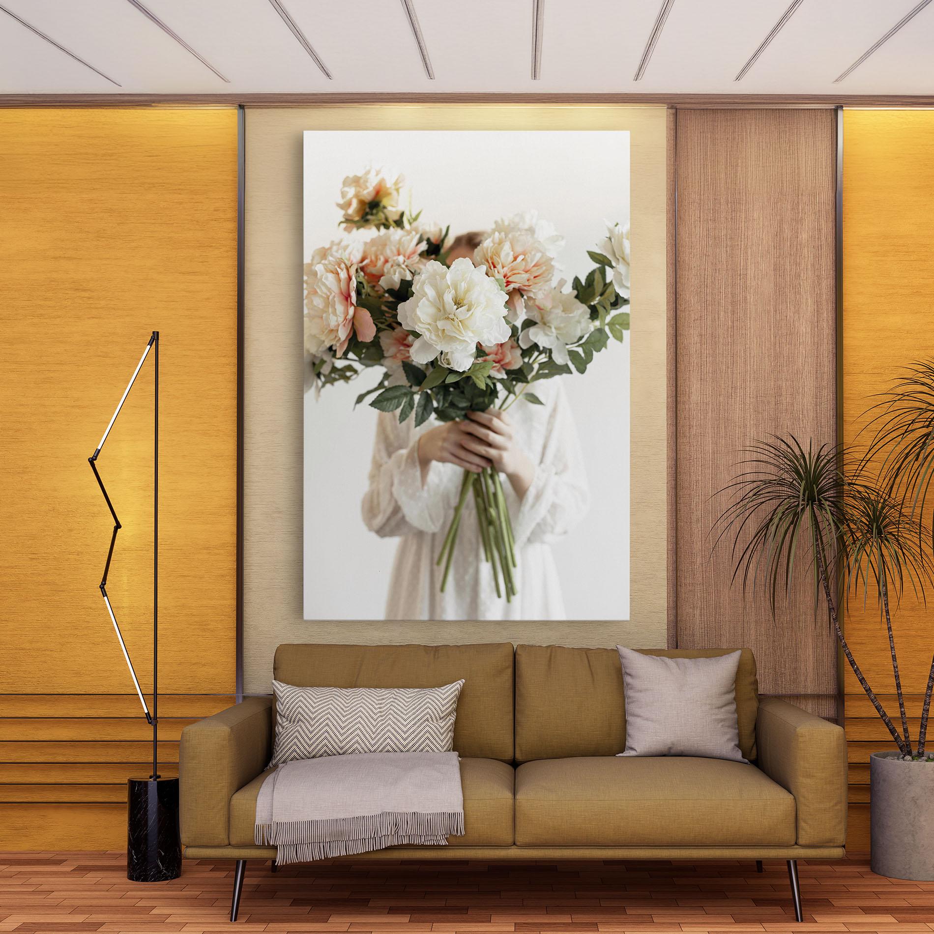 Tablou Canvas Bouquet Holding mockup 9