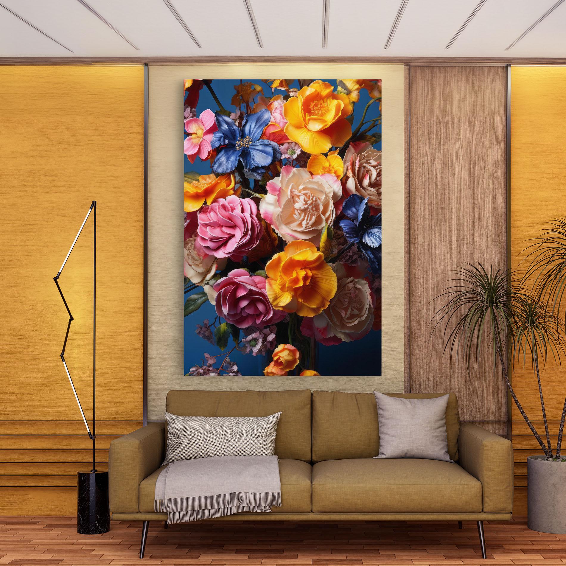 Tablou Canvas Colorful Flower Bouquet mockup 9