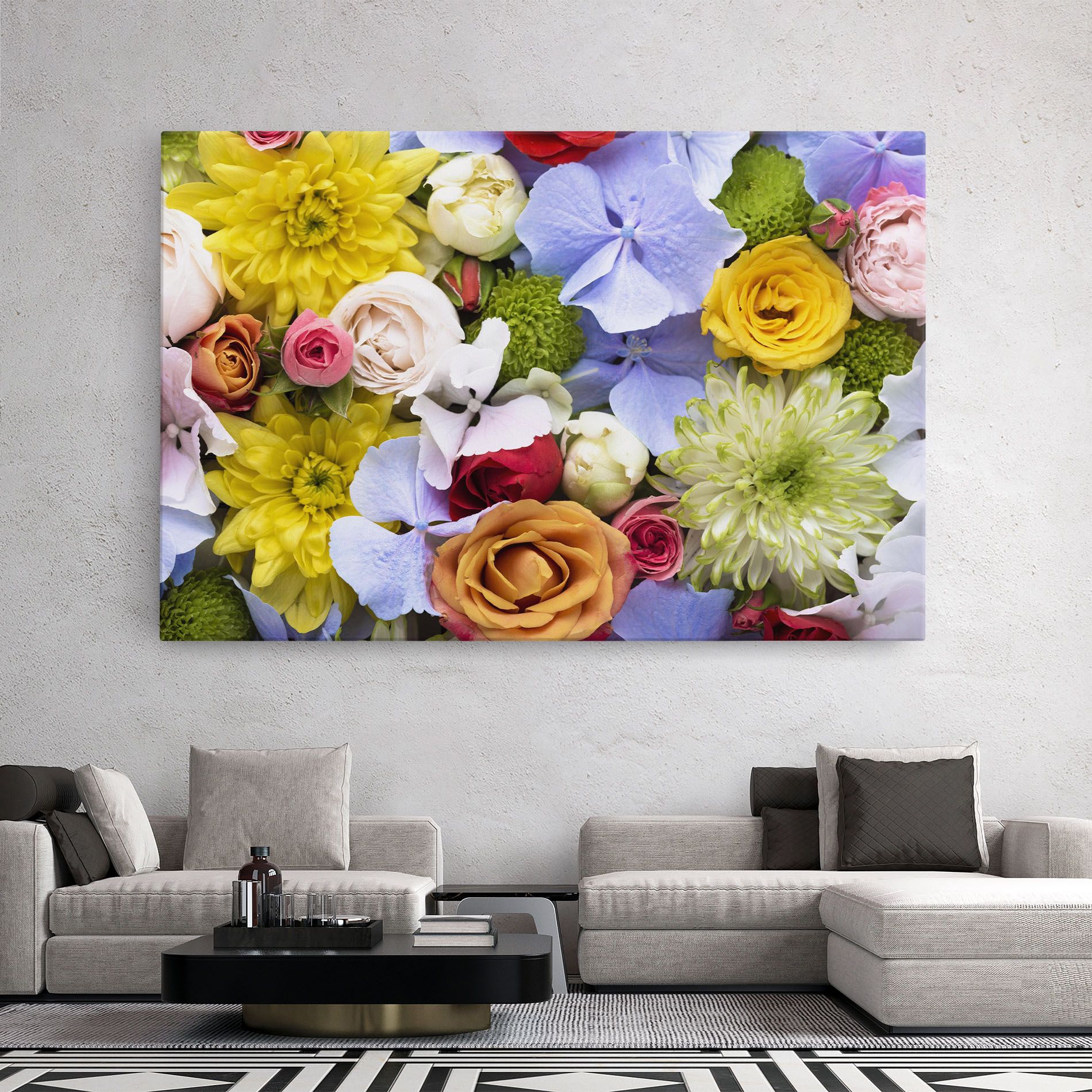 Color Mix Flower Bouquet mockup 2