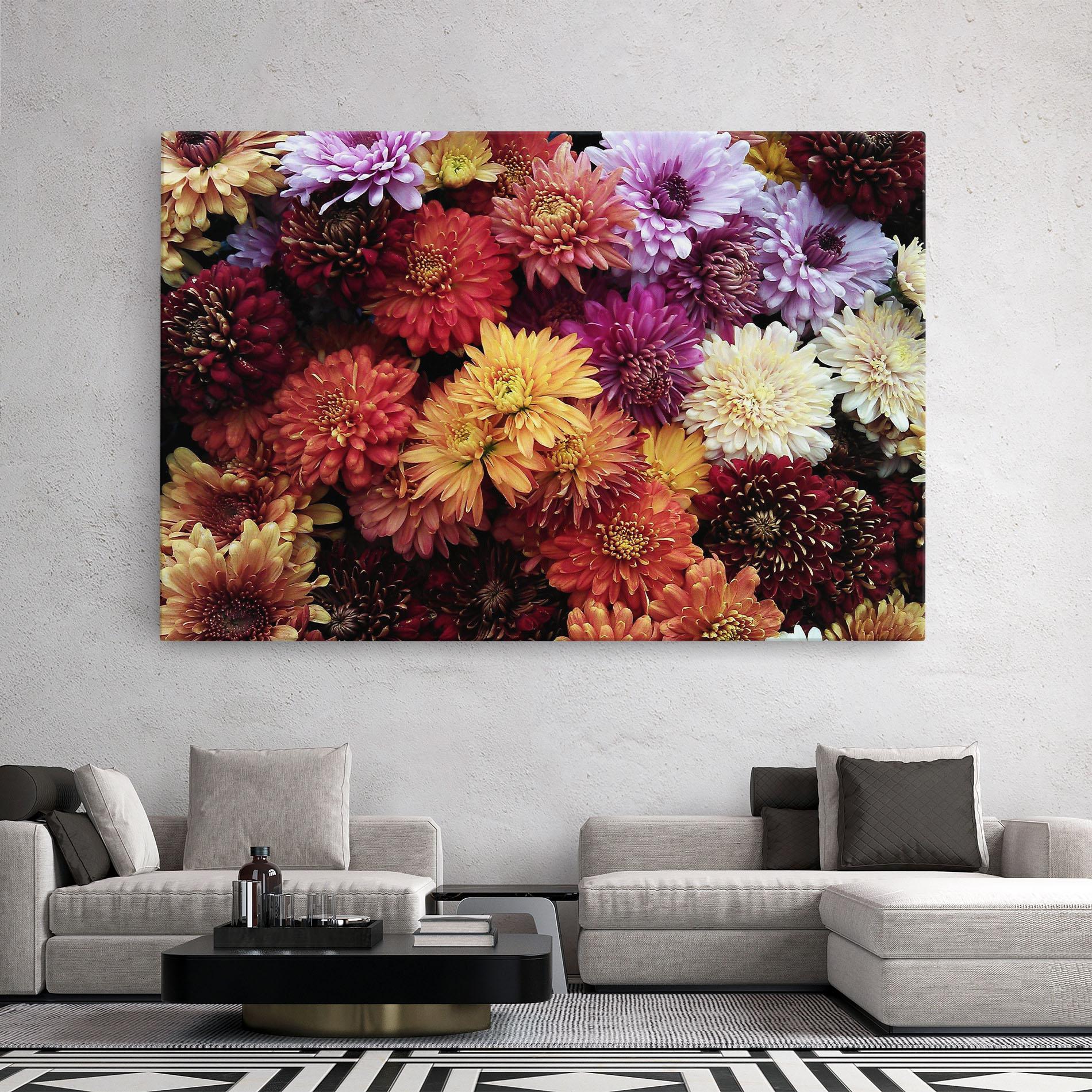 Tablou Canvas Flower Wall mockup 2