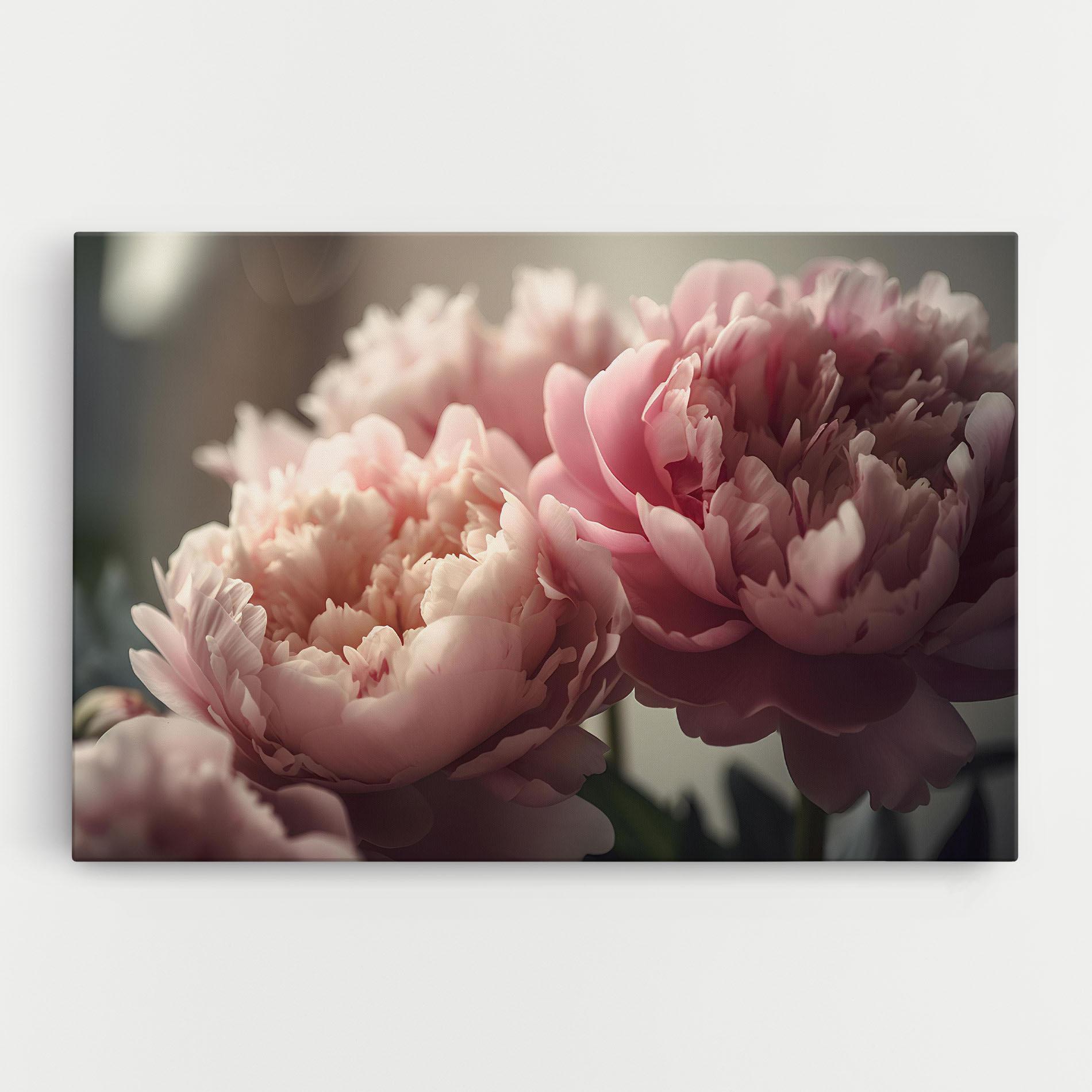 Tablou Canvas Cream Dreamy Peony mockup 0