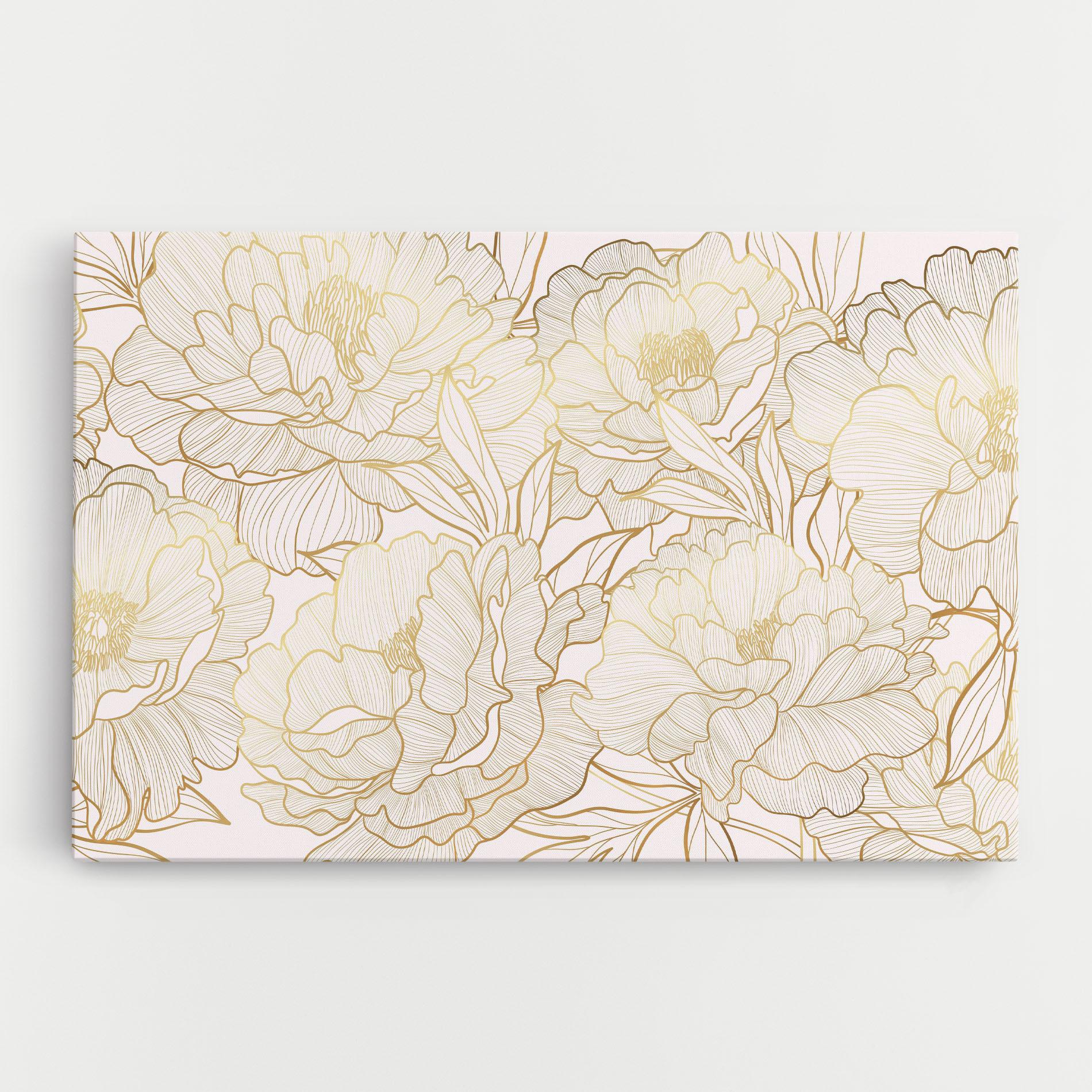 Tablou Canvas Golden Peony mockup 0