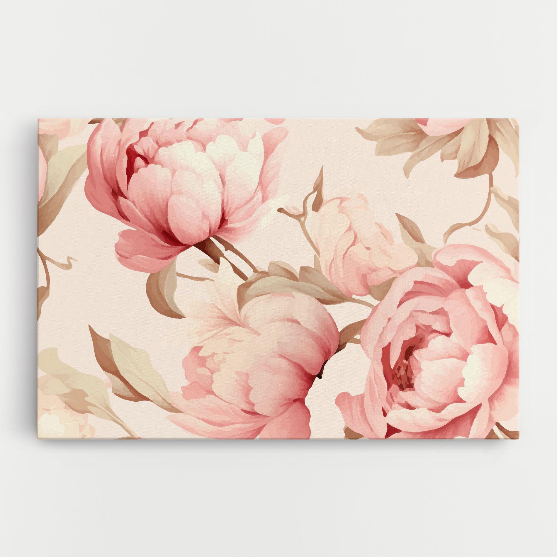 Tablou Canvas Pastel Peony mockup 0