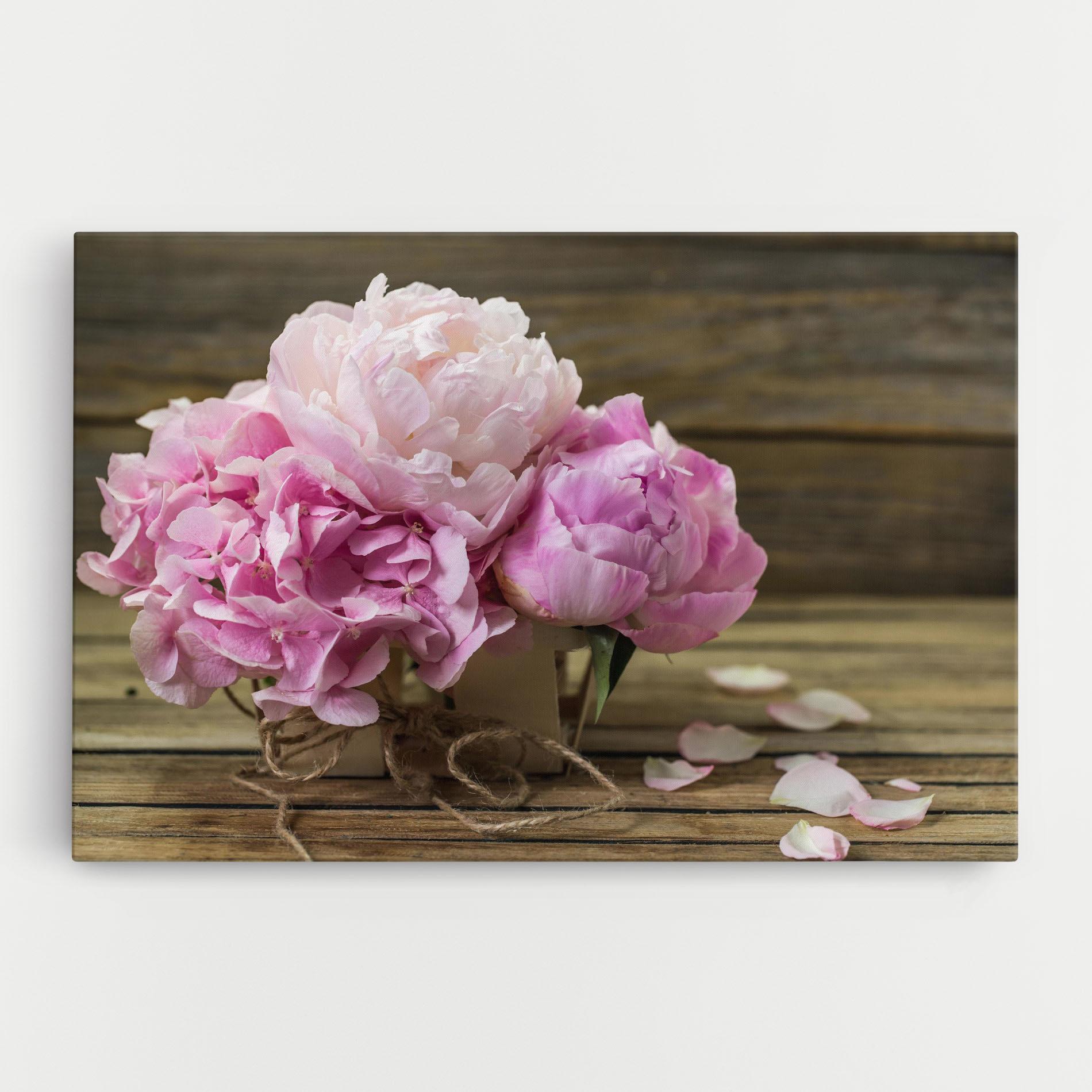 Tablou Canvas Peony On Table mockup 0