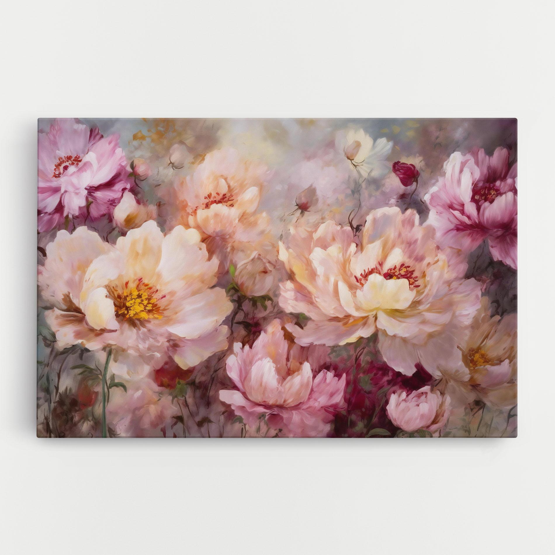 Tablou Canvas Peony Painting Art mockup 0