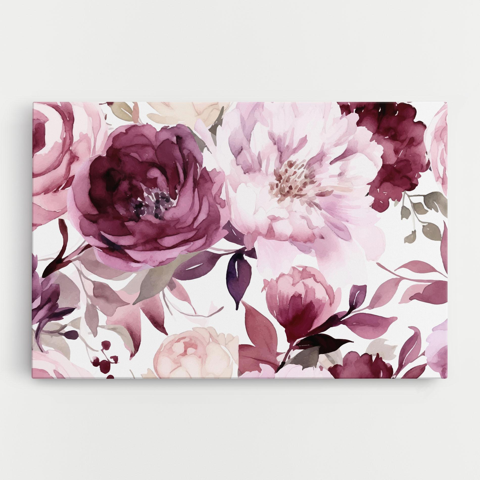 Tablou Canvas Peony Pink Purple mockup 0