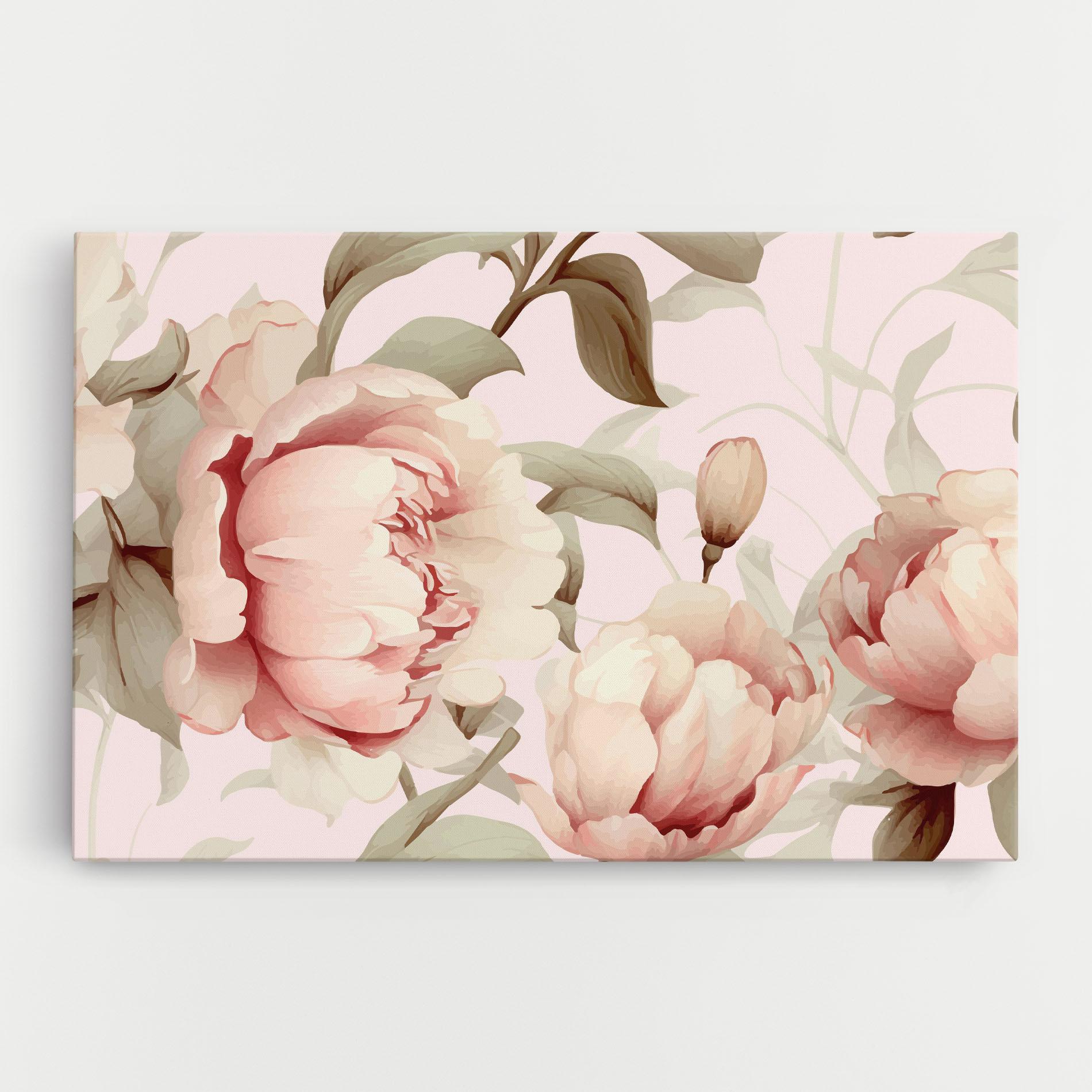 Tablou Canvas Pink Pretty Peony mockup 0