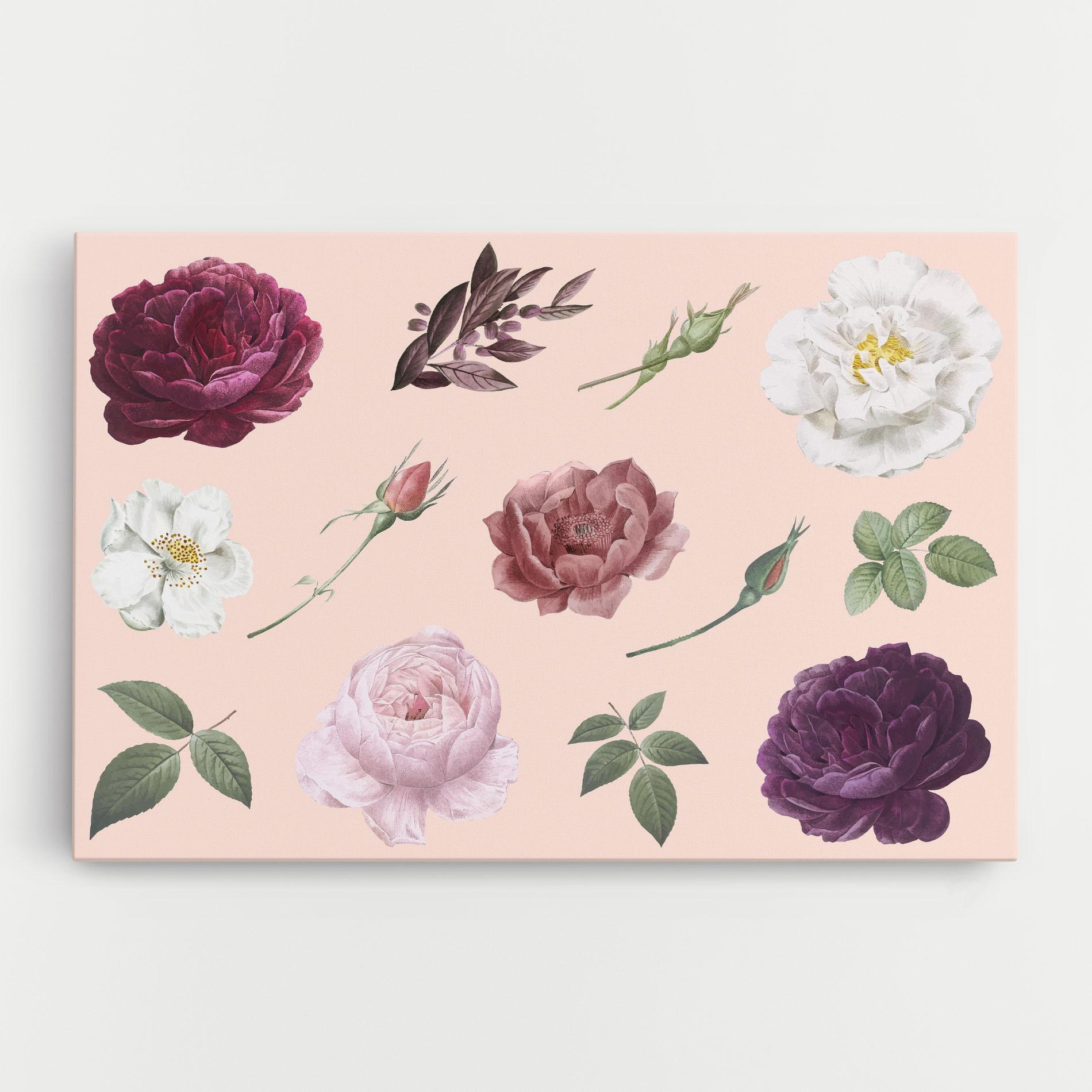 Tablou Canvas Rose And Peony mockup 0
