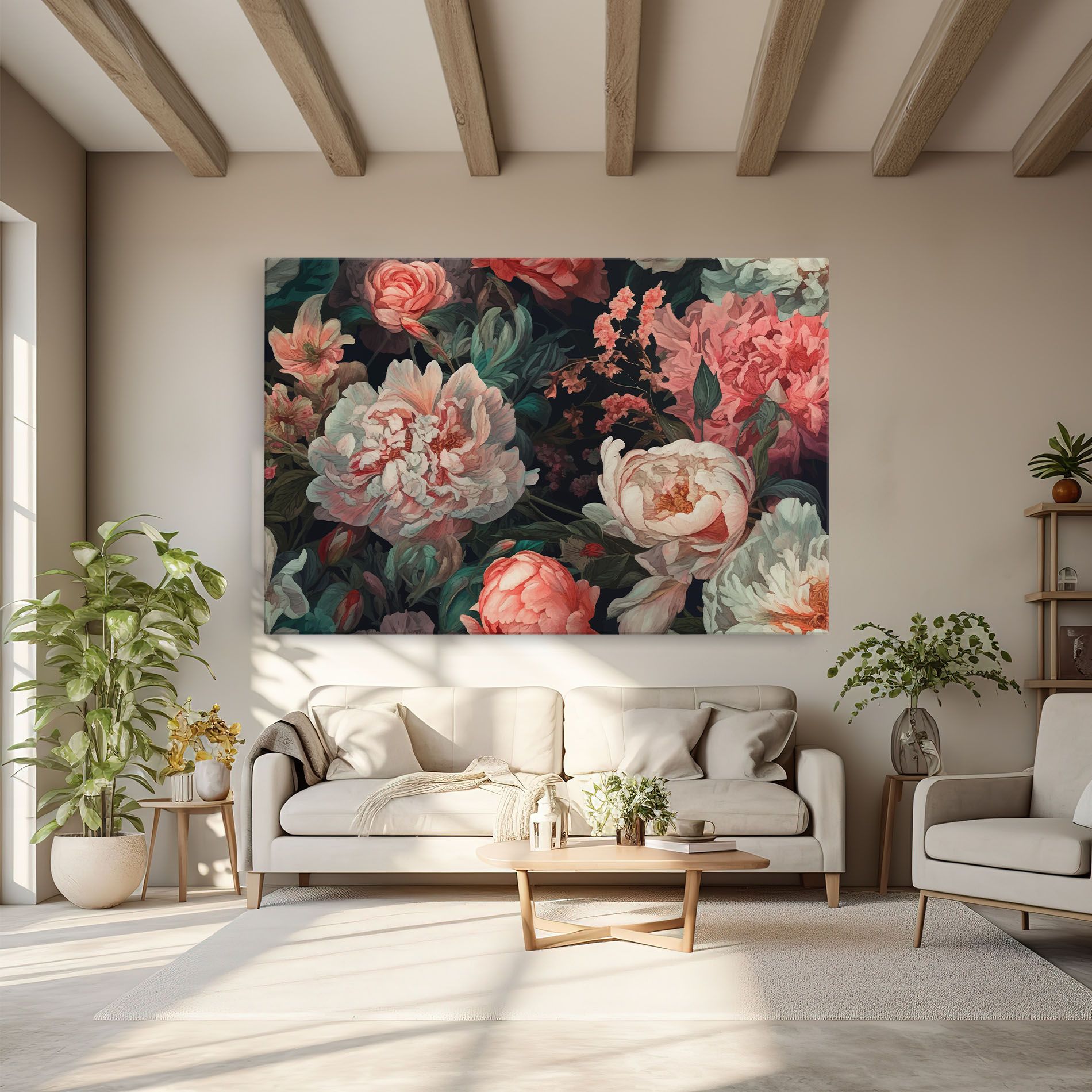 Artistic Pink Peony mockup 6