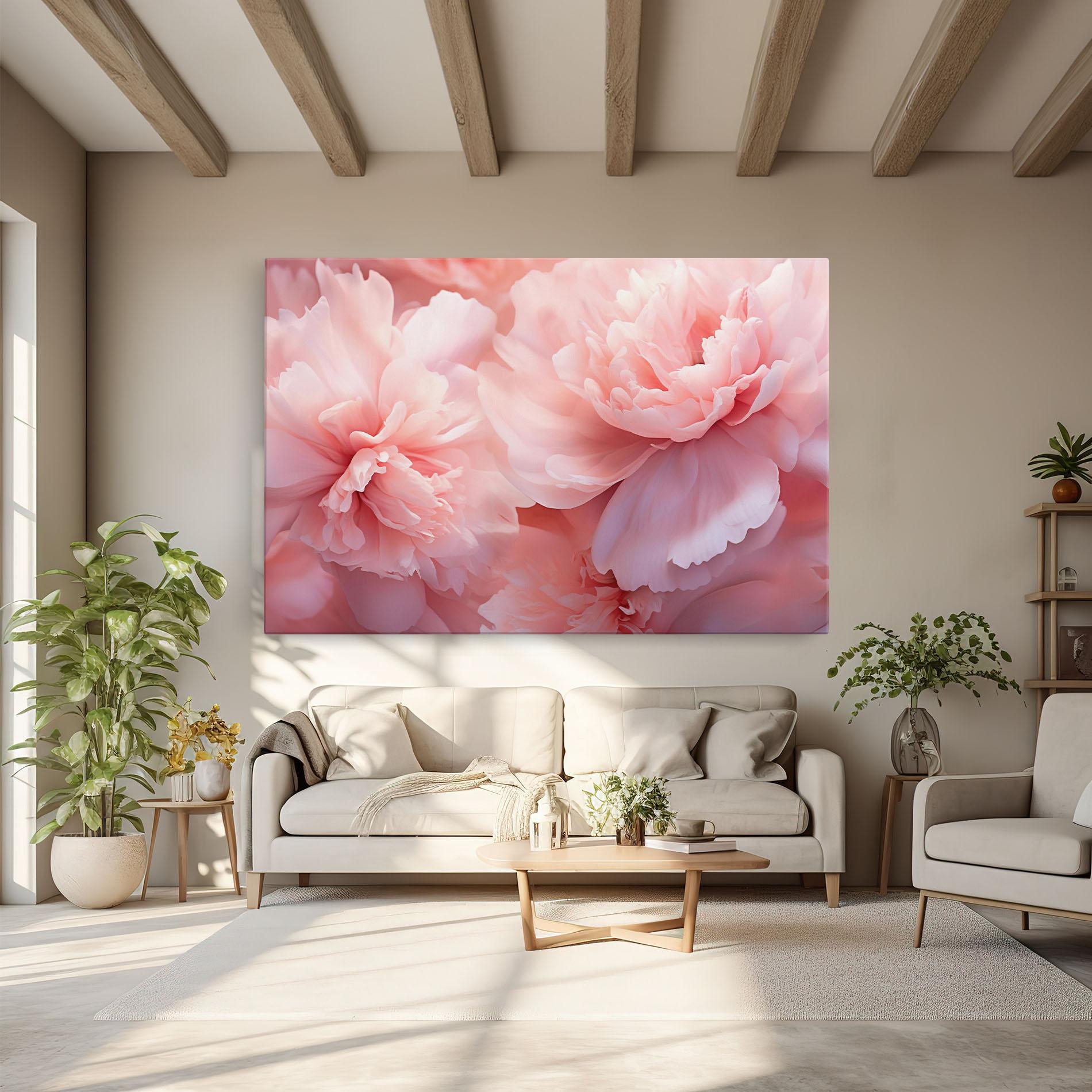 Tablou Canvas Close Up Dreamy Peony mockup 6