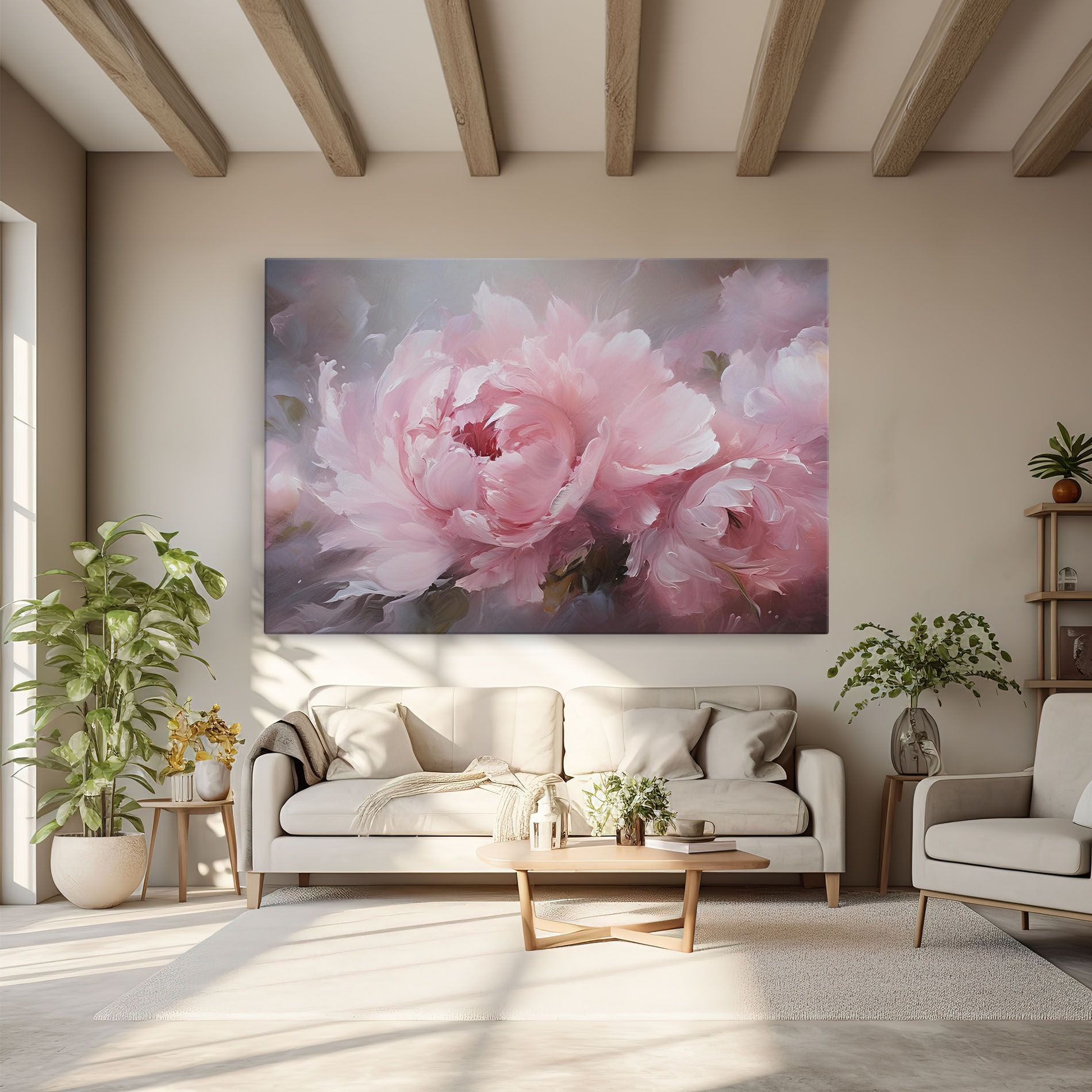 Dreamy Painting Peony mockup 6