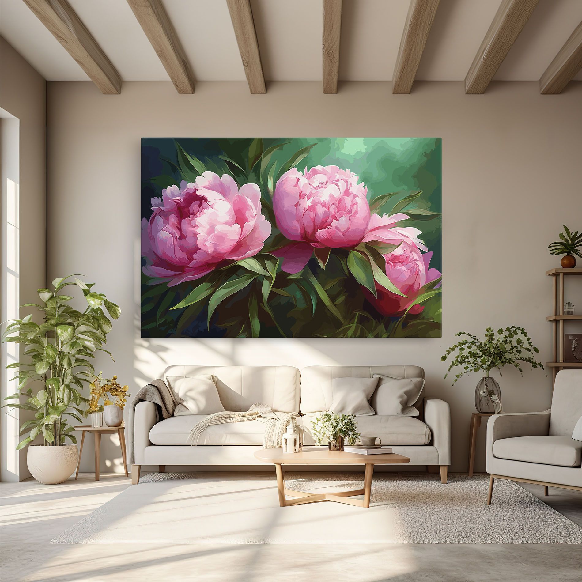 Peonies Art mockup 6
