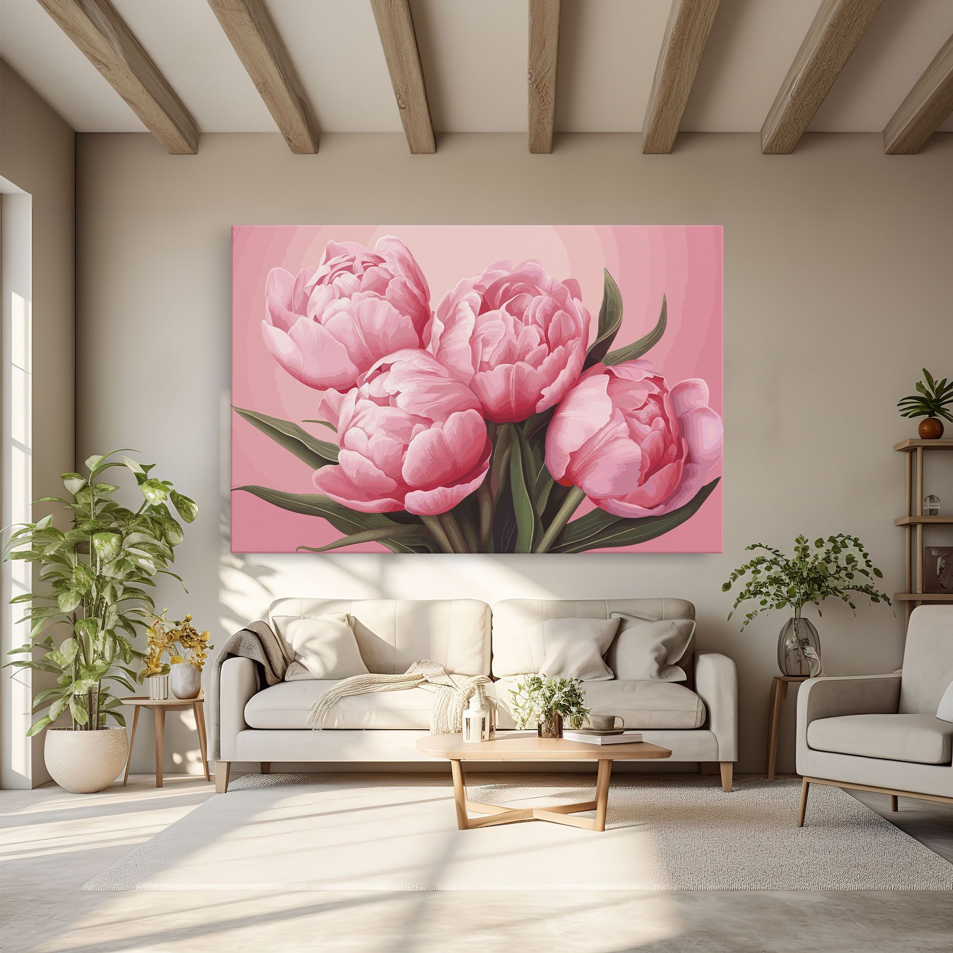Peony On Pink mockup 6