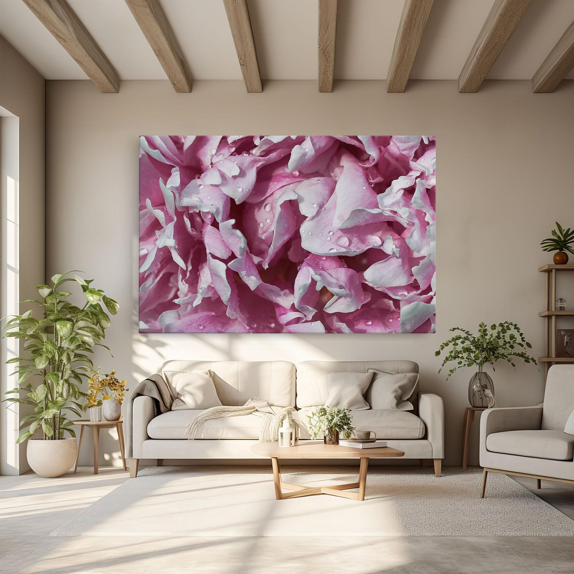 Tablou Canvas Peony Petals mockup 6