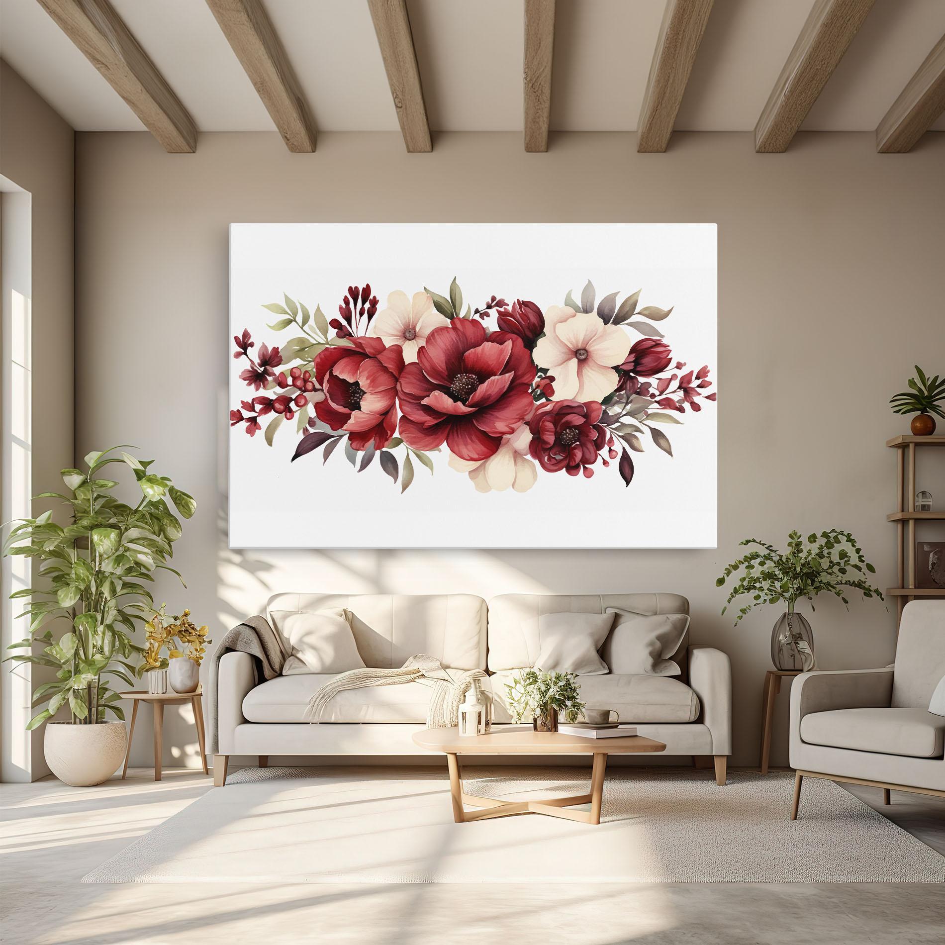 Tablou Canvas Red Peony mockup 6