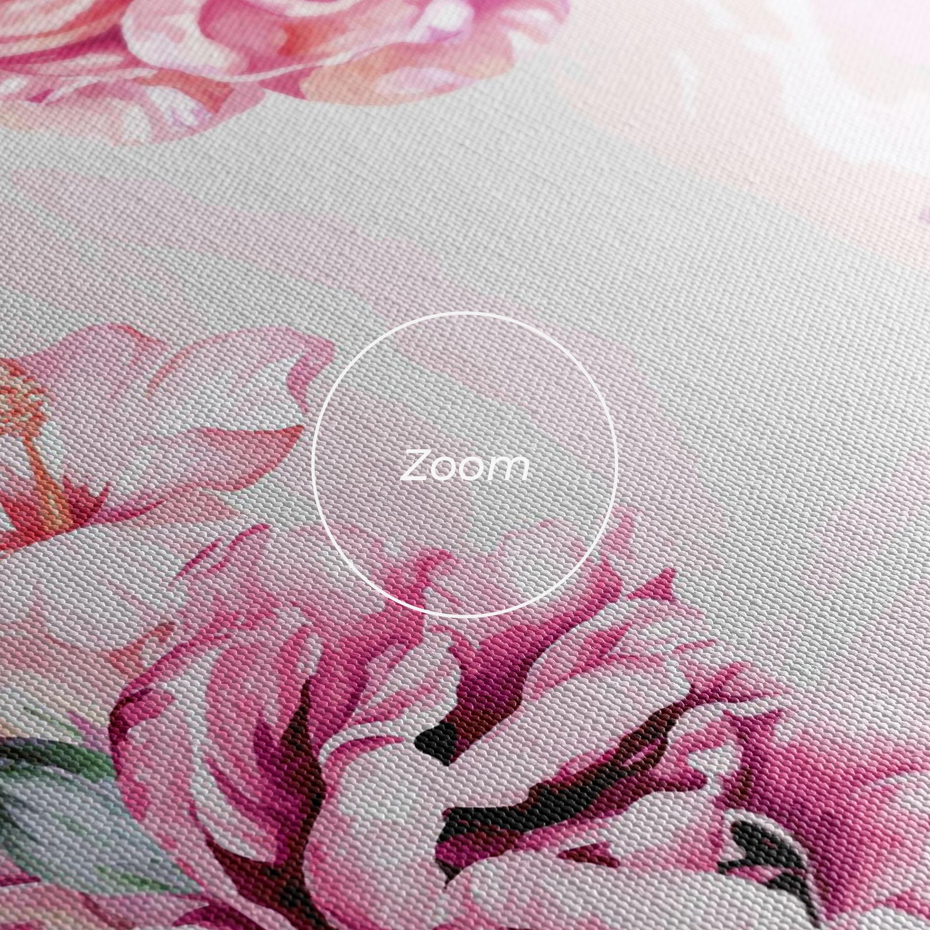 Tablou Canvas Blooming Peony mockup 3