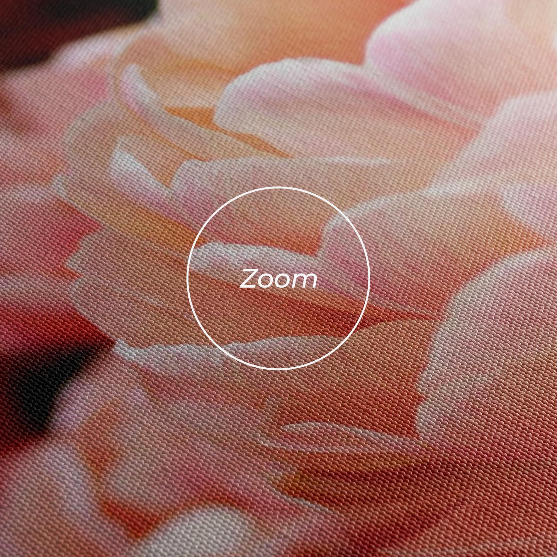 Tablou Canvas Light Orange Peony mockup 3