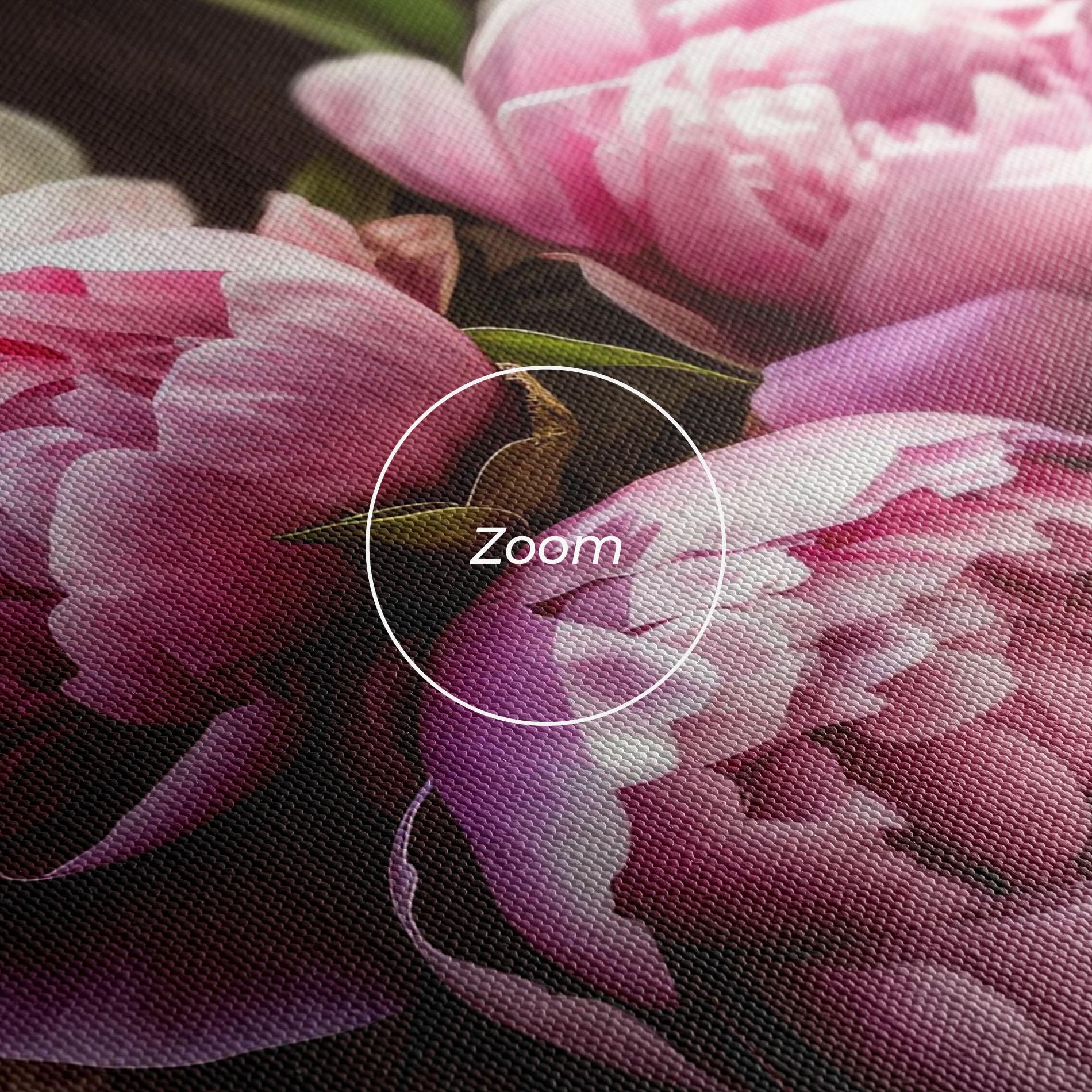 Tablou Canvas Peonies On The Table mockup 3