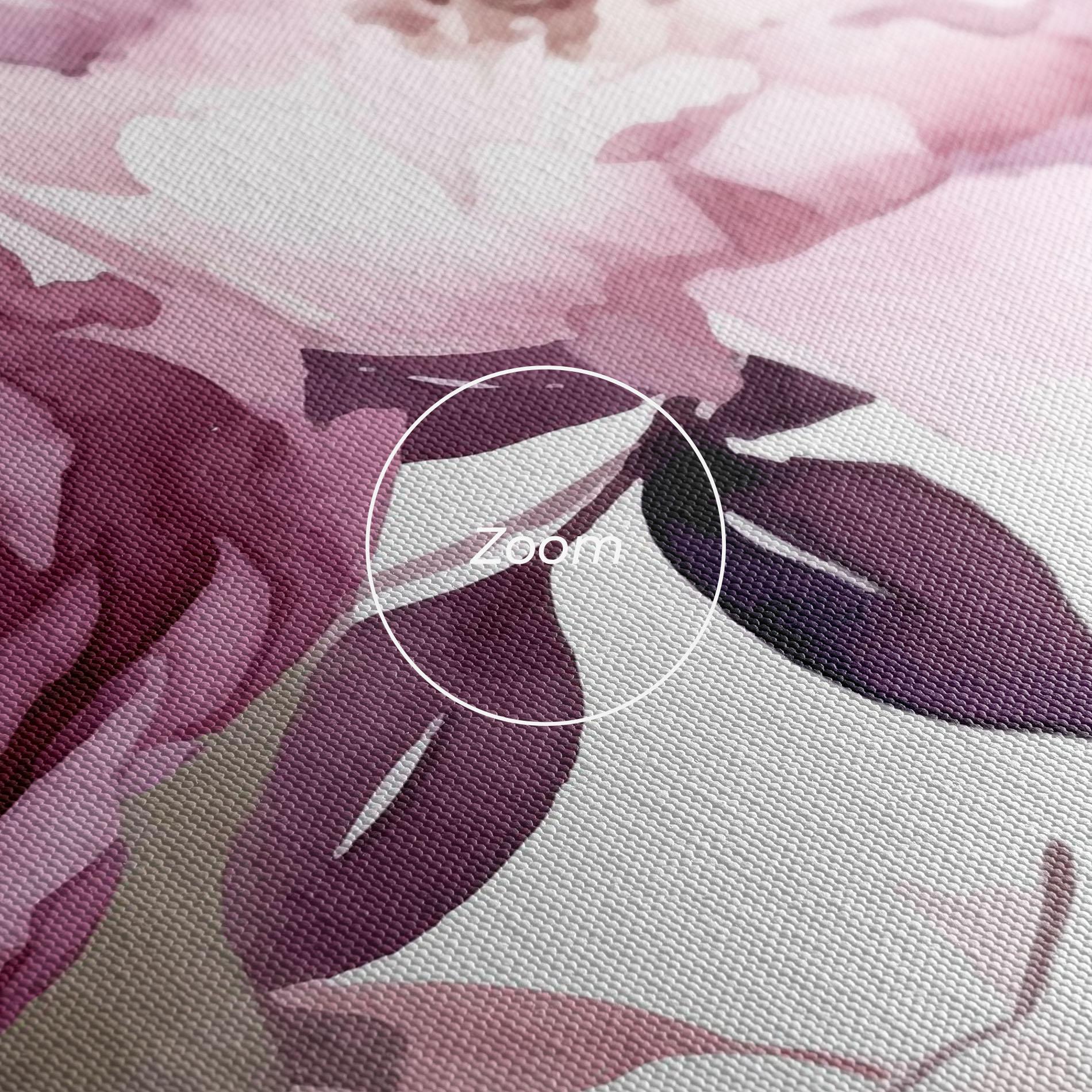 Tablou Canvas Peony Pink Purple mockup 3