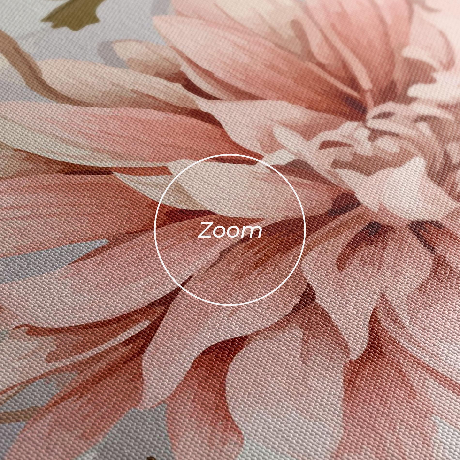 Tablou Canvas Pink Cream Open Peony mockup 3
