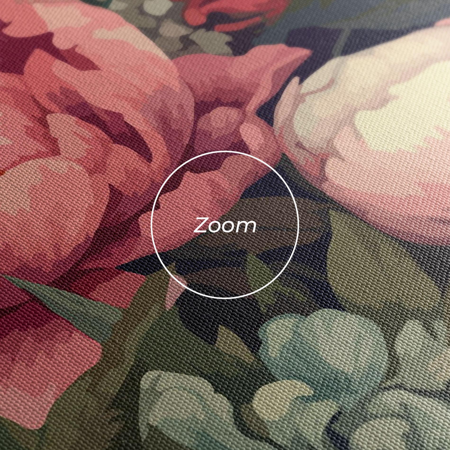 Tablou Canvas Pretty Artistic Peony mockup 3