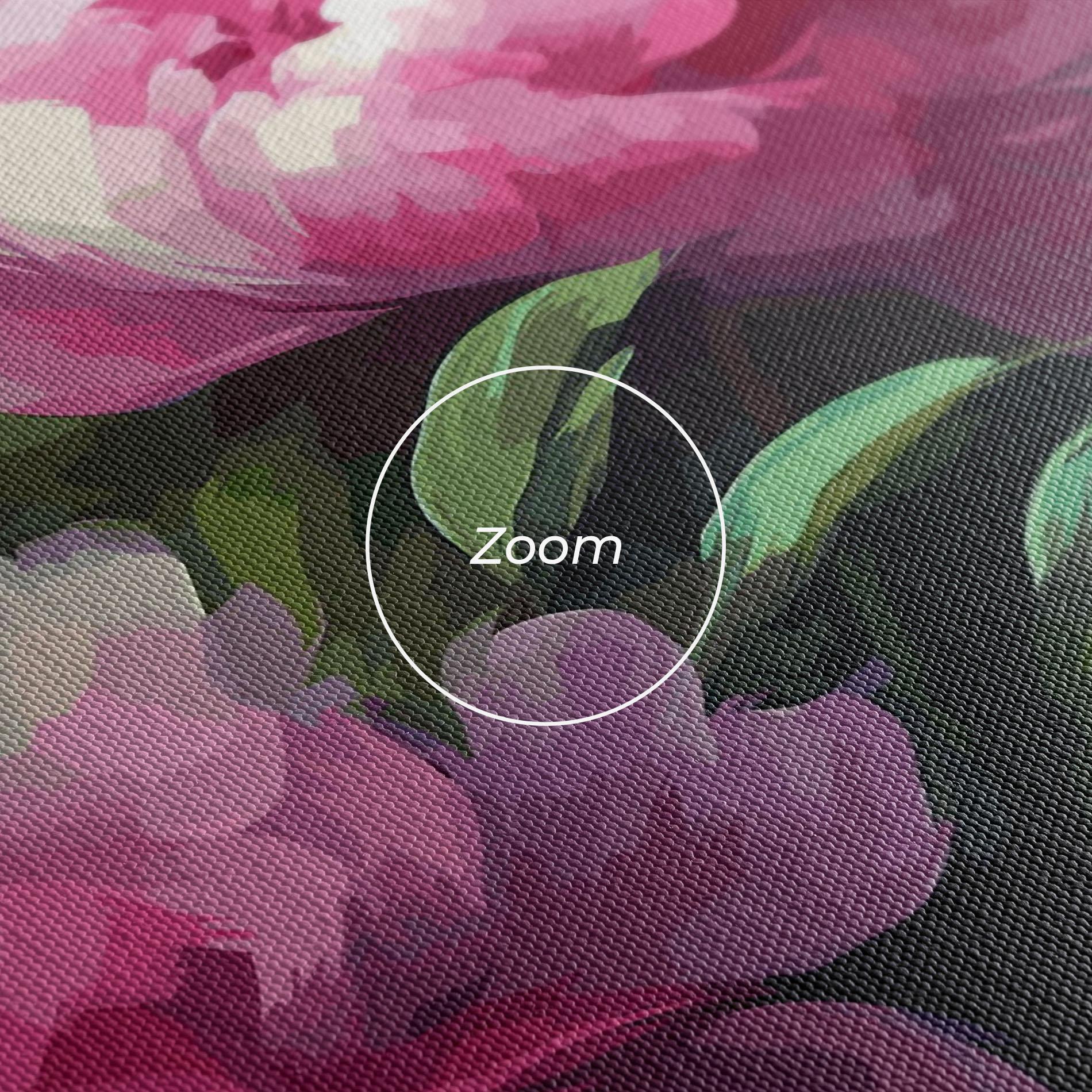 Tablou Canvas Pretty Peony Paint mockup 3