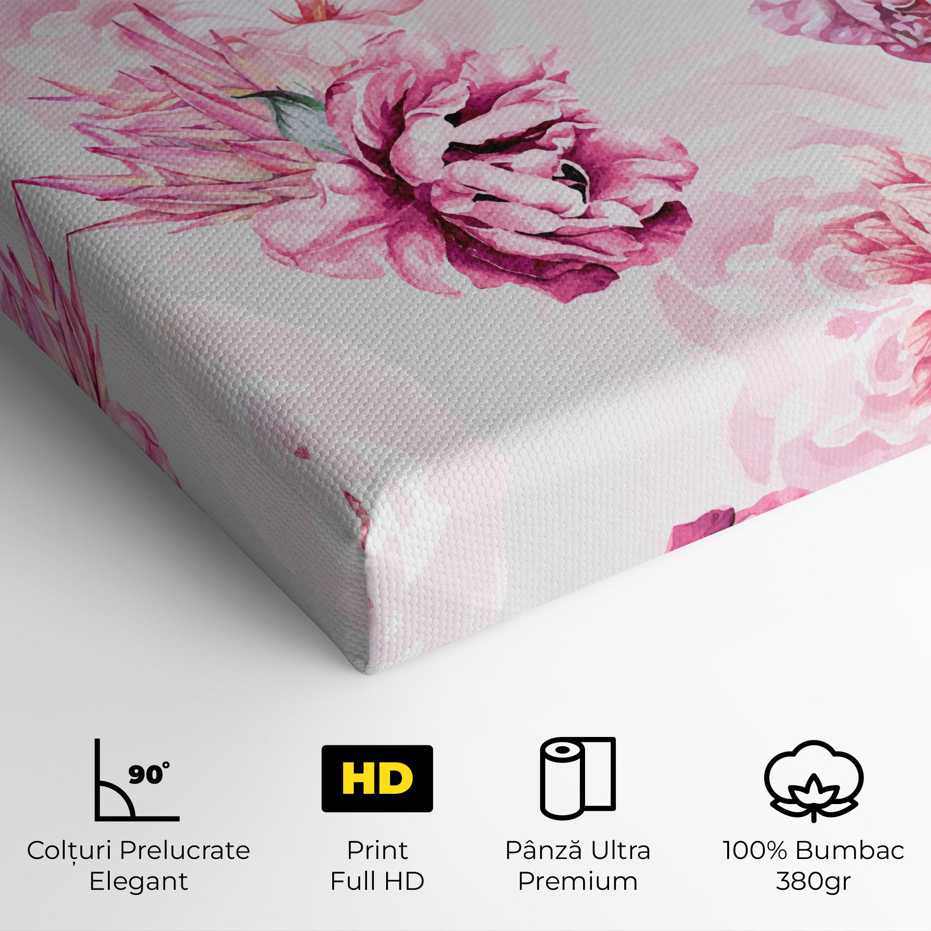 Tablou Canvas Blooming Peony mockup 4