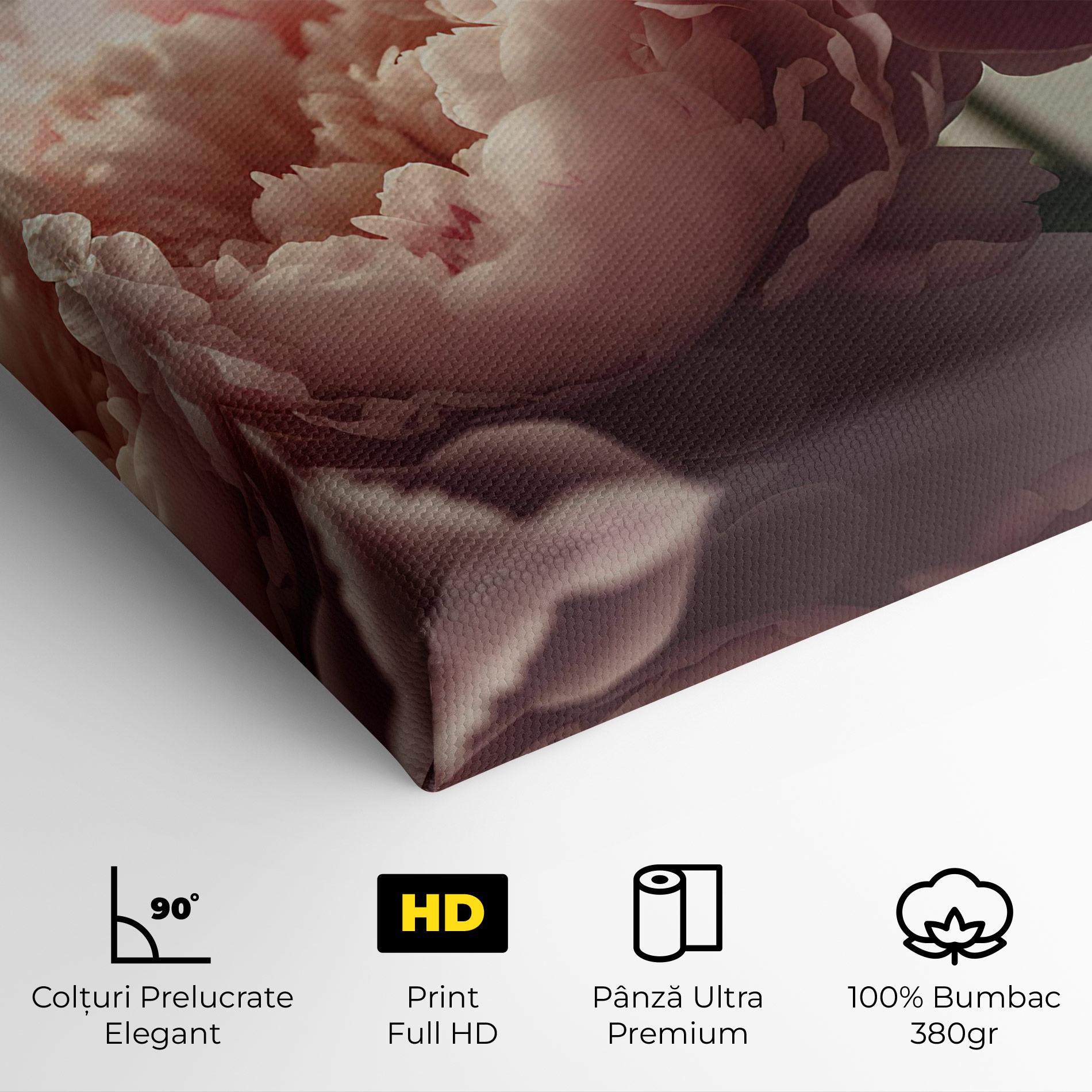 Tablou Canvas Cream Dreamy Peony mockup 4