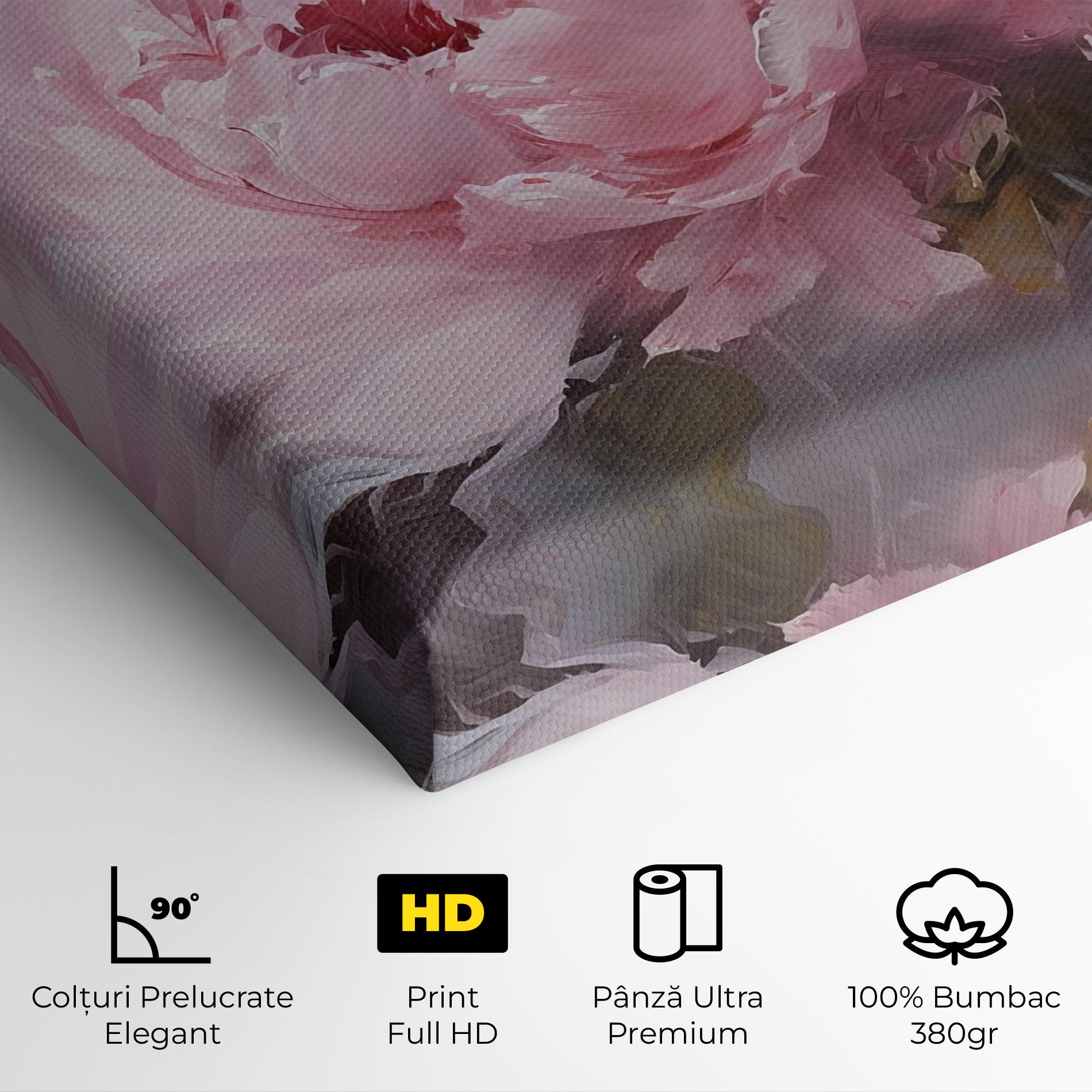 Tablou Canvas Dreamy Painting Peony mockup 4