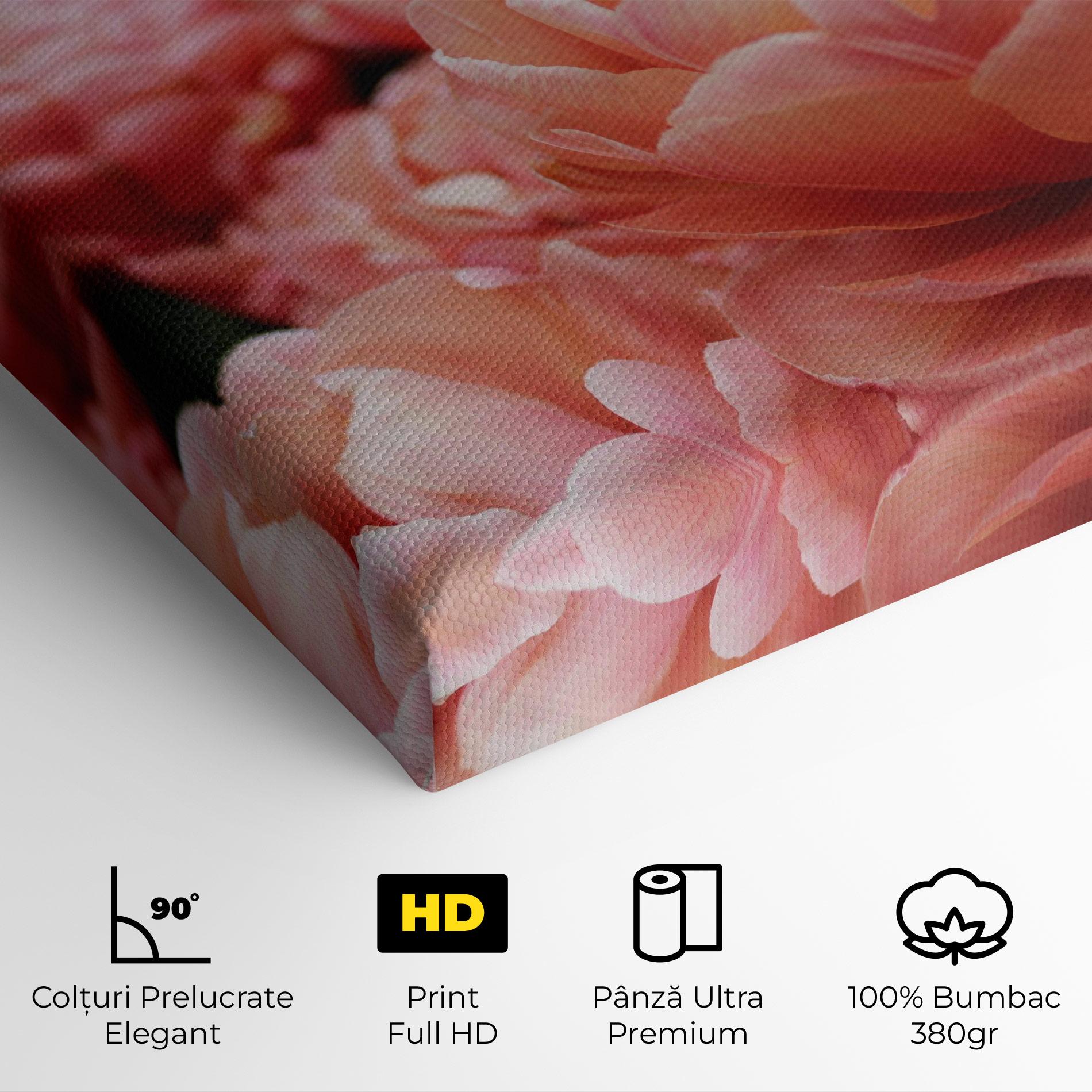 Tablou Canvas Light Orange Peony mockup 4