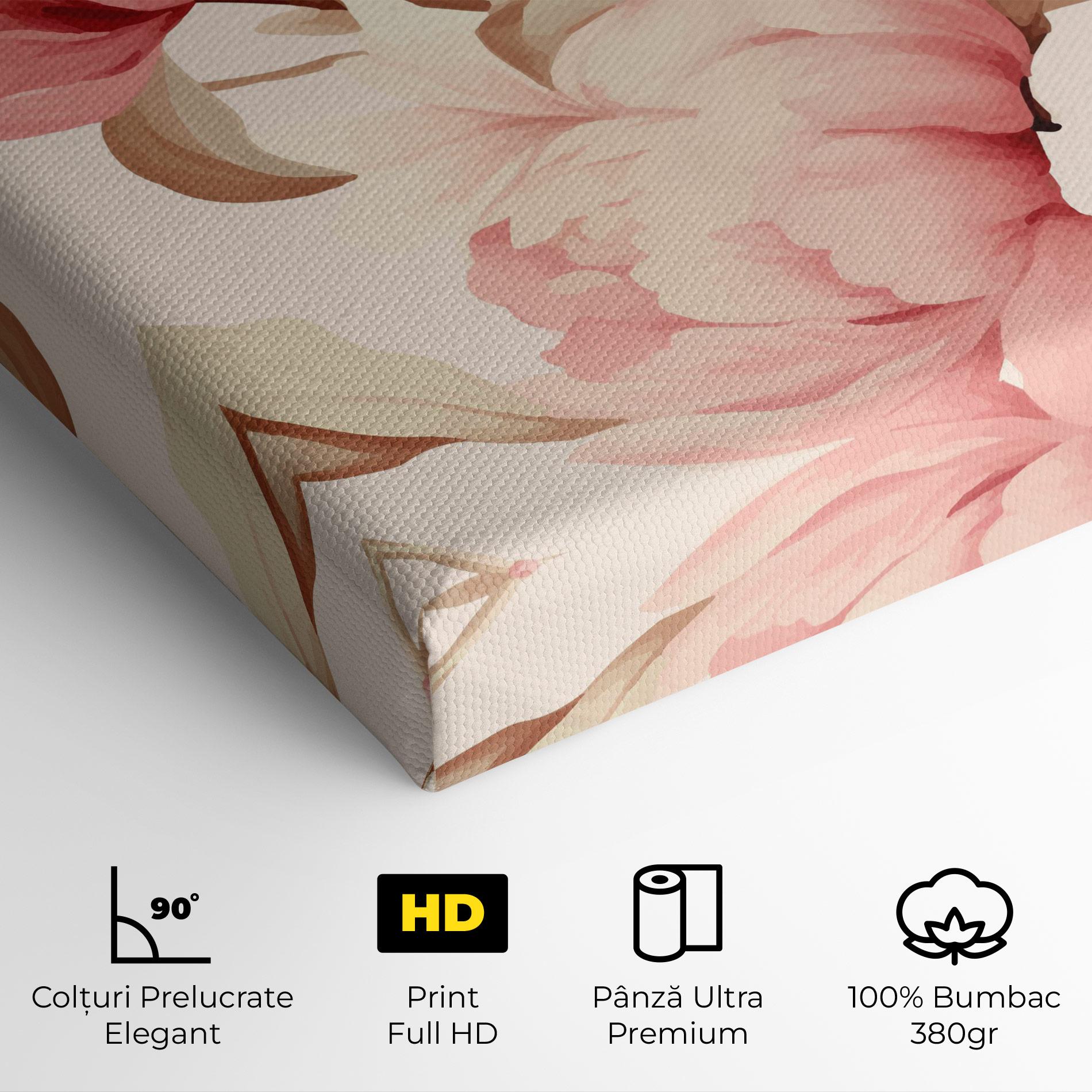 Tablou Canvas Pastel Peony mockup 4