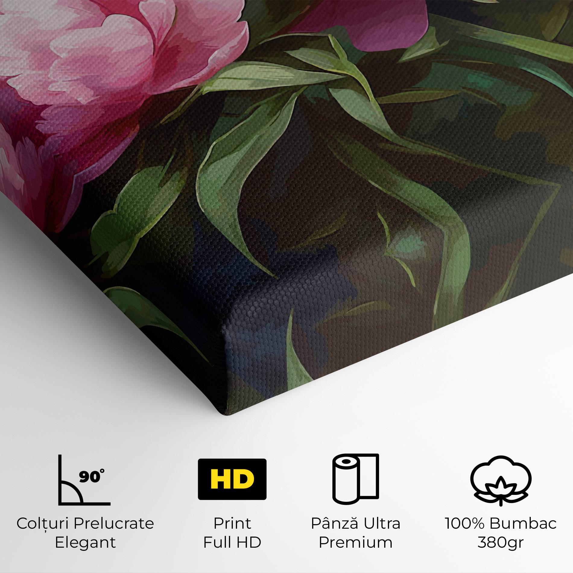 Tablou Canvas Peonies Art mockup 4