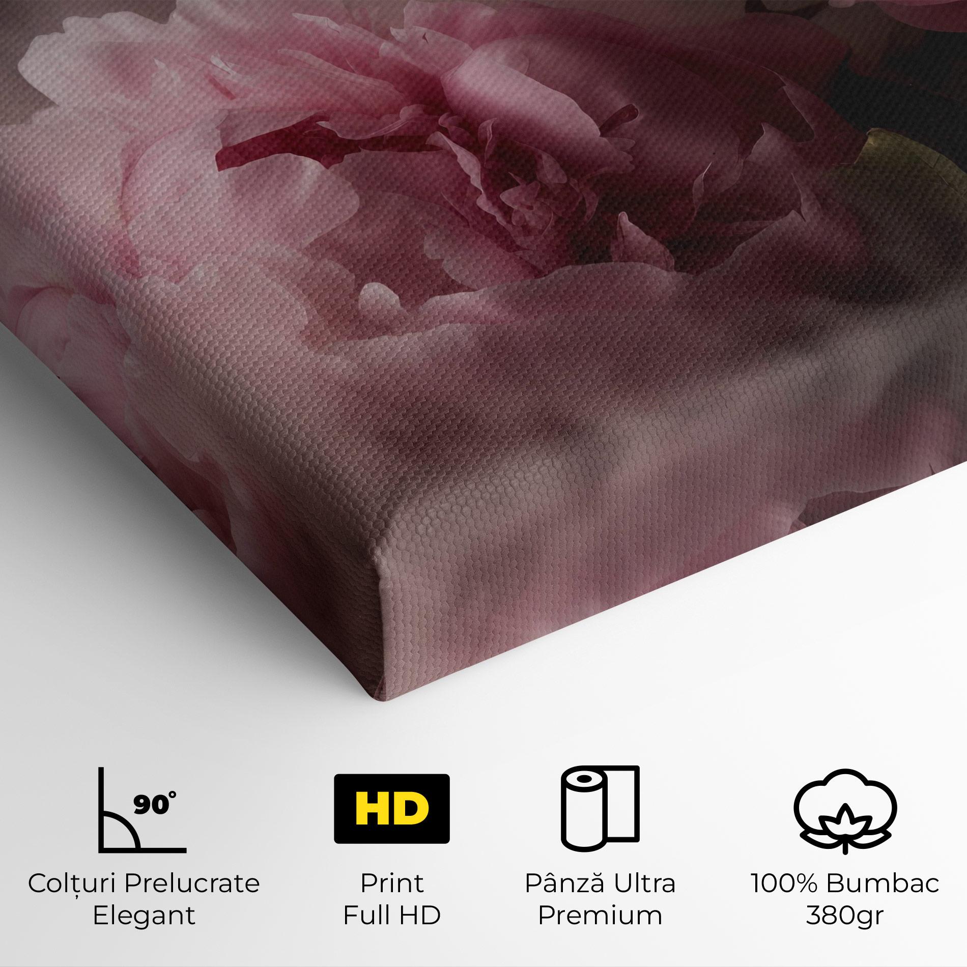 Tablou Canvas Peony In Smoke mockup 4