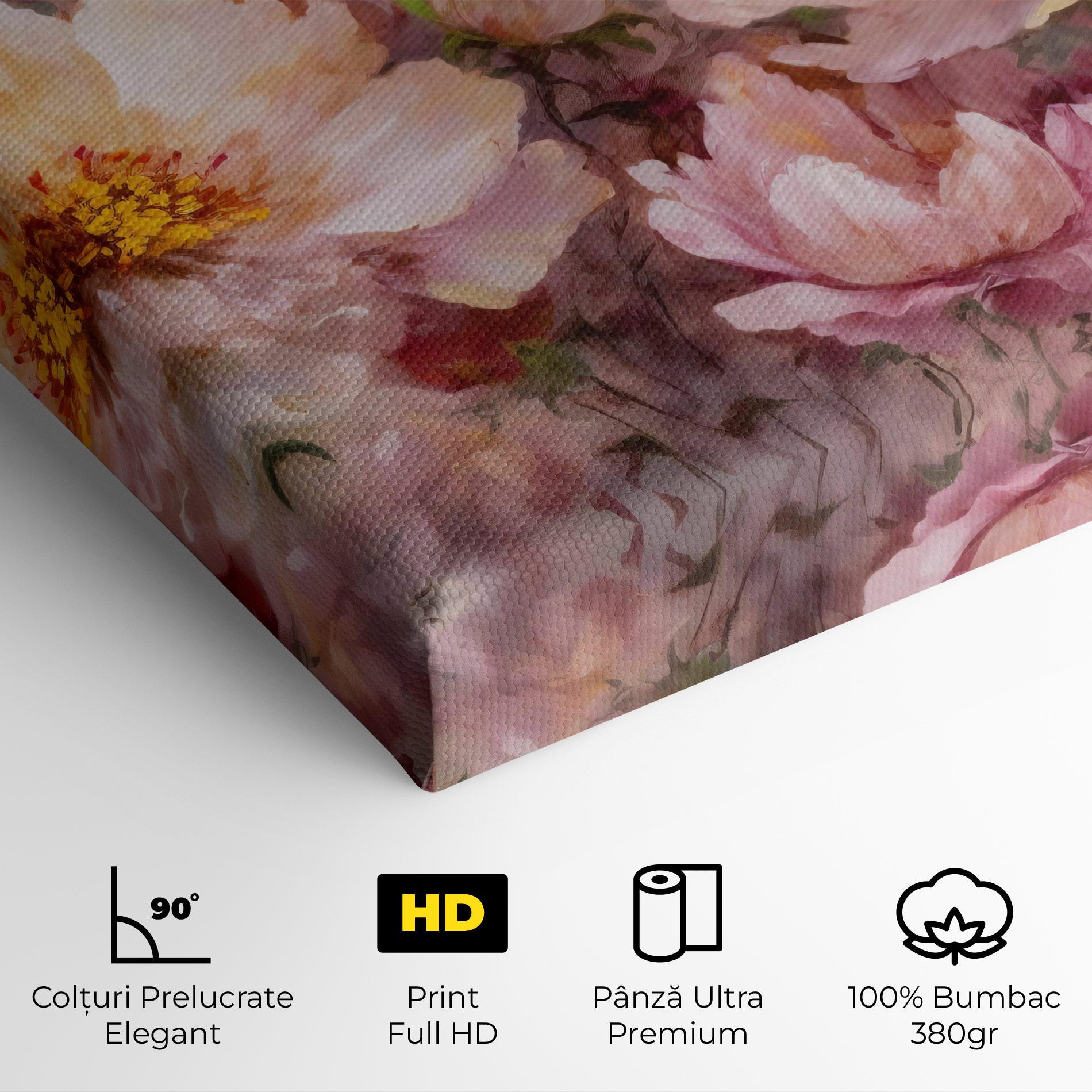 Tablou Canvas Peony Painting Art mockup 4