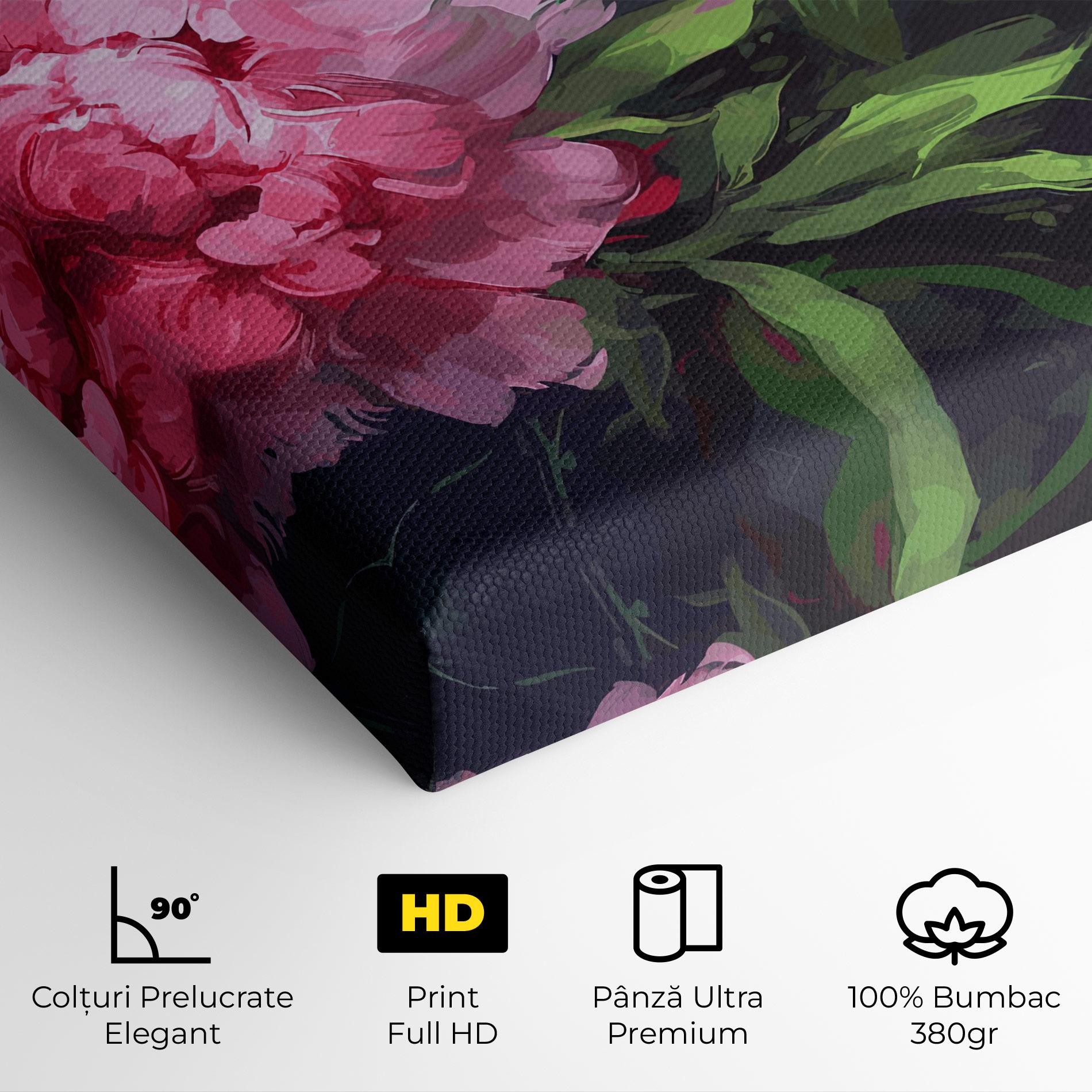 Tablou Canvas Pretty Peonies mockup 4