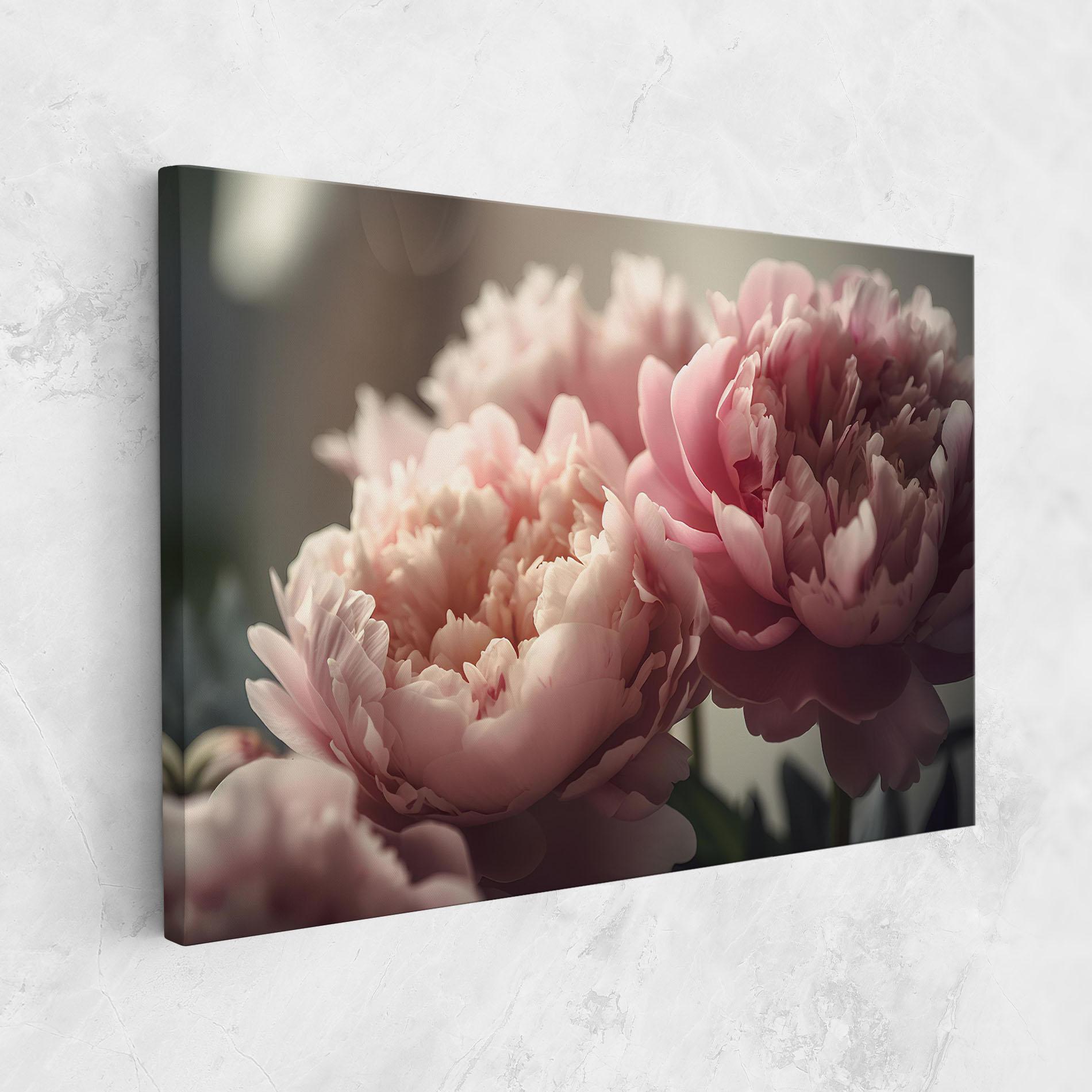 Tablou Canvas Cream Dreamy Peony mockup 1